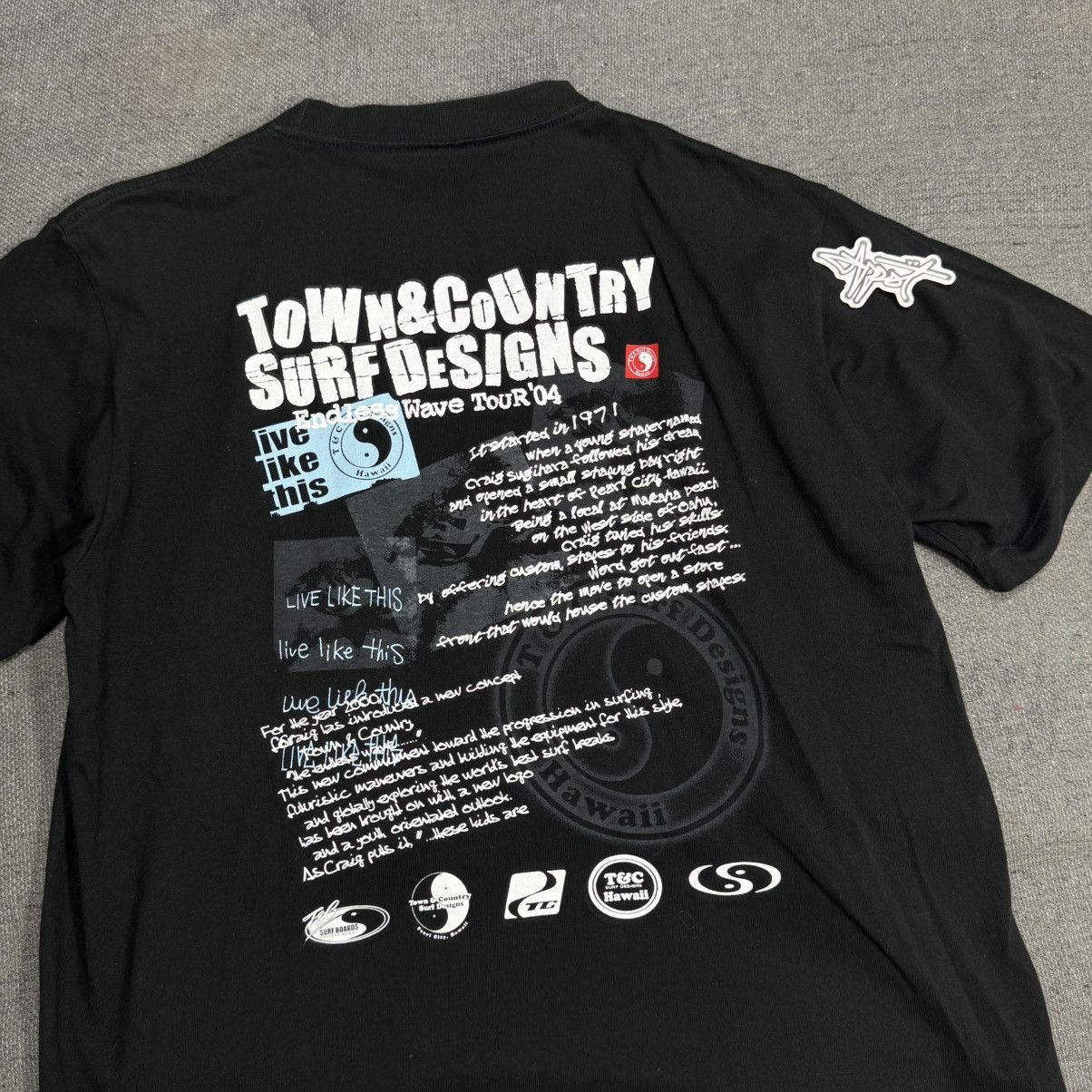 Designer × Vintage t & C Surf Single stitch tshirt back Art Size US M / EU 48-50 / 2 - 5 Thumbnail