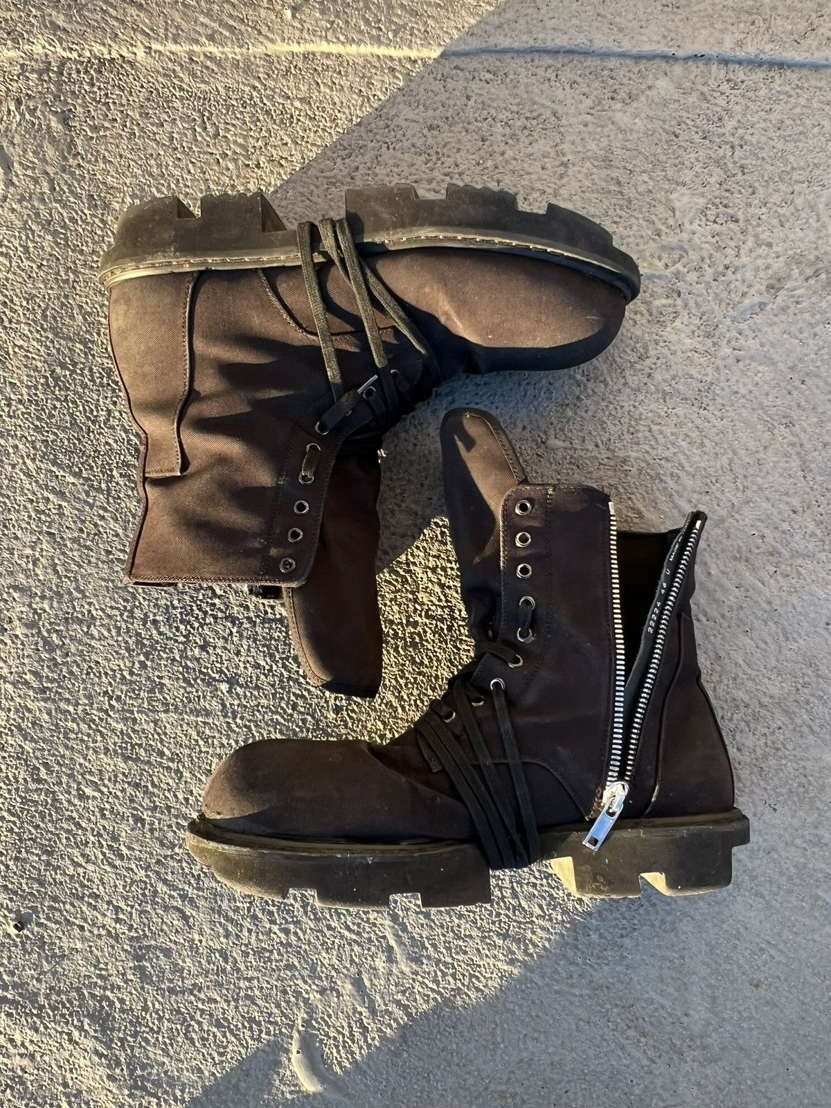 Rick Owens Rick Owens Megatooth Boots Drkshdw Size US 13 / EU 46 - 1 Thumbnail