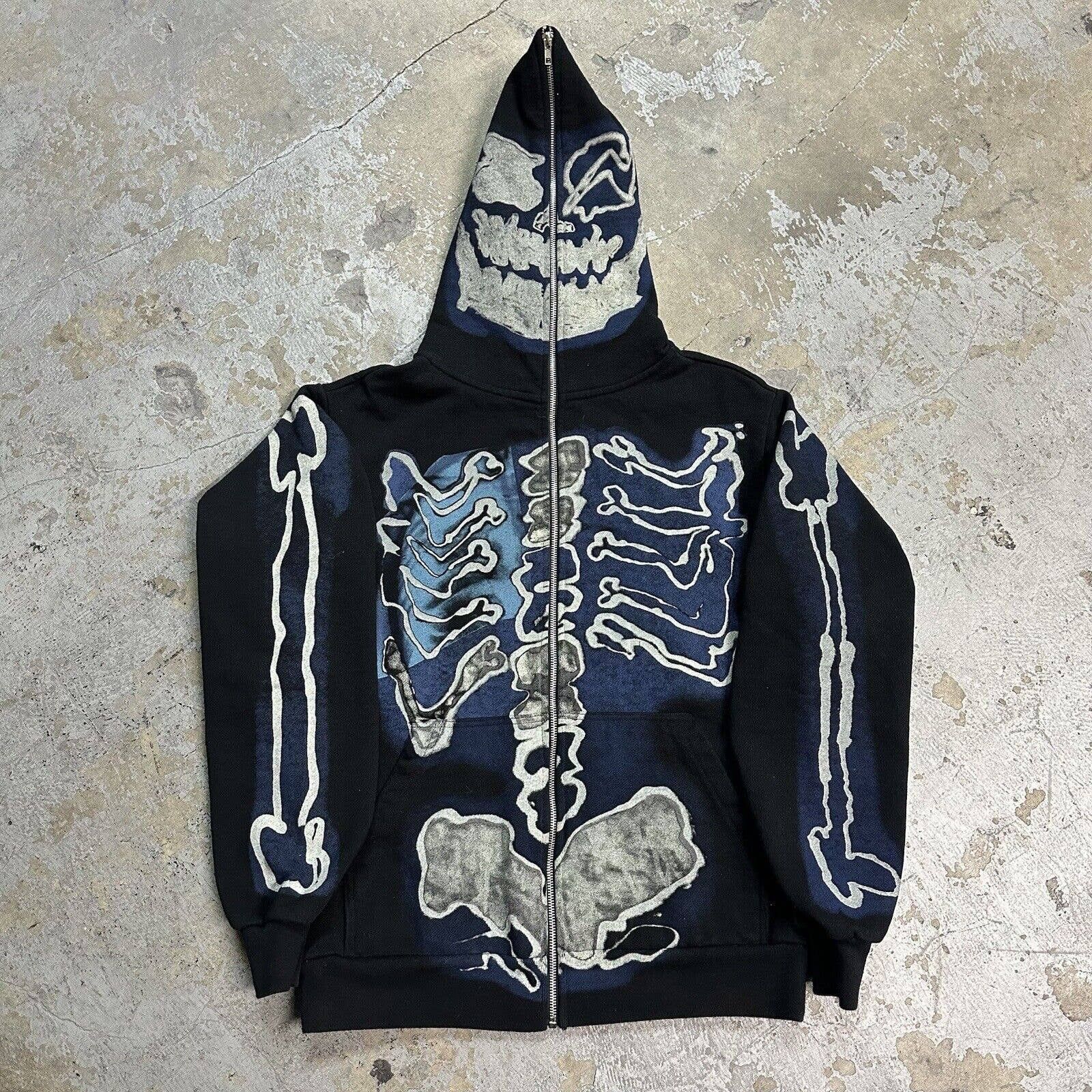travis scott fragment skeleton hoodie