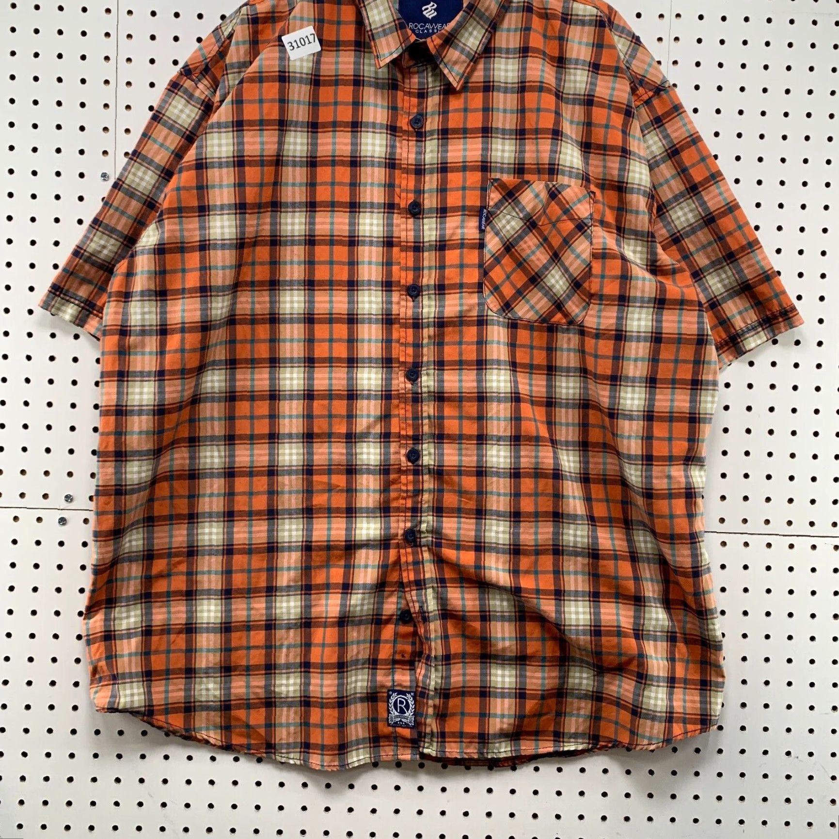Rocawear VINTAGE Rocawear Button-Up Shirt Mens 3XL Orange Plaid Y2K 28x34 Shirt Mens 3XL Orange Brown Plaid Rocawear Button-Up Shirt Mens 3XL Vintage Size US XXL / EU 58 / 5 - 6 Thumbnail