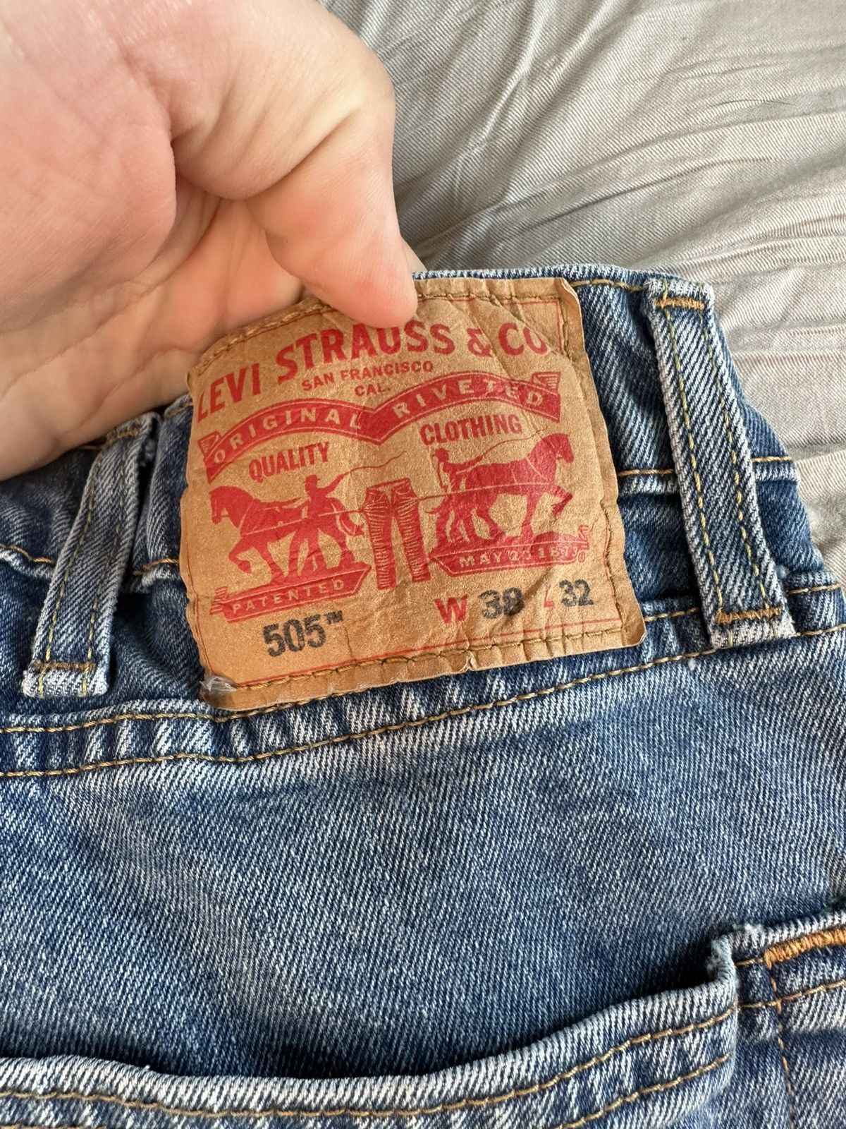 Levi's Blue Denim Levi’s 505 Jeans Size US 38 / EU 54 - 3 Thumbnail