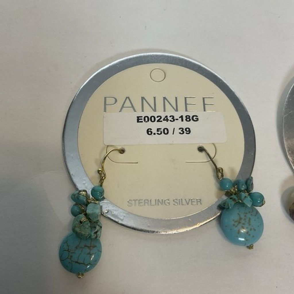 Other Pannee 2 Dangle Drop Bead/Beaded Green Turquoise Earrings Size ONE SIZE - 2 Thumbnail