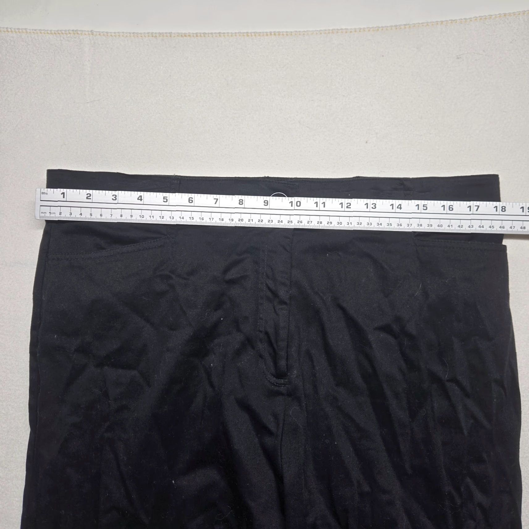 Vintage Kim Rogers Pants Dress Black 16 Adult Women Straight Front Belted Regular 16" Black Polyester Blend N/A Size 38" / US 16 / IT 52 - 4 Thumbnail