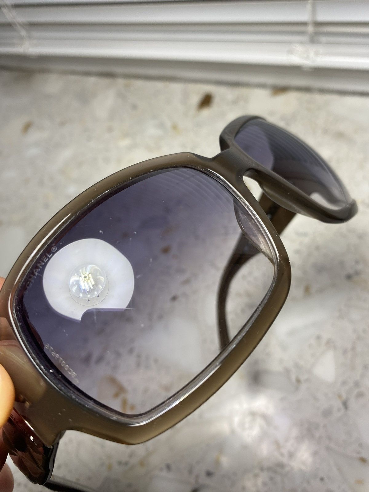 Chanel × Vintage Silver Logo Vintage Chanel Sunglasses Size ONE SIZE - 9 Thumbnail