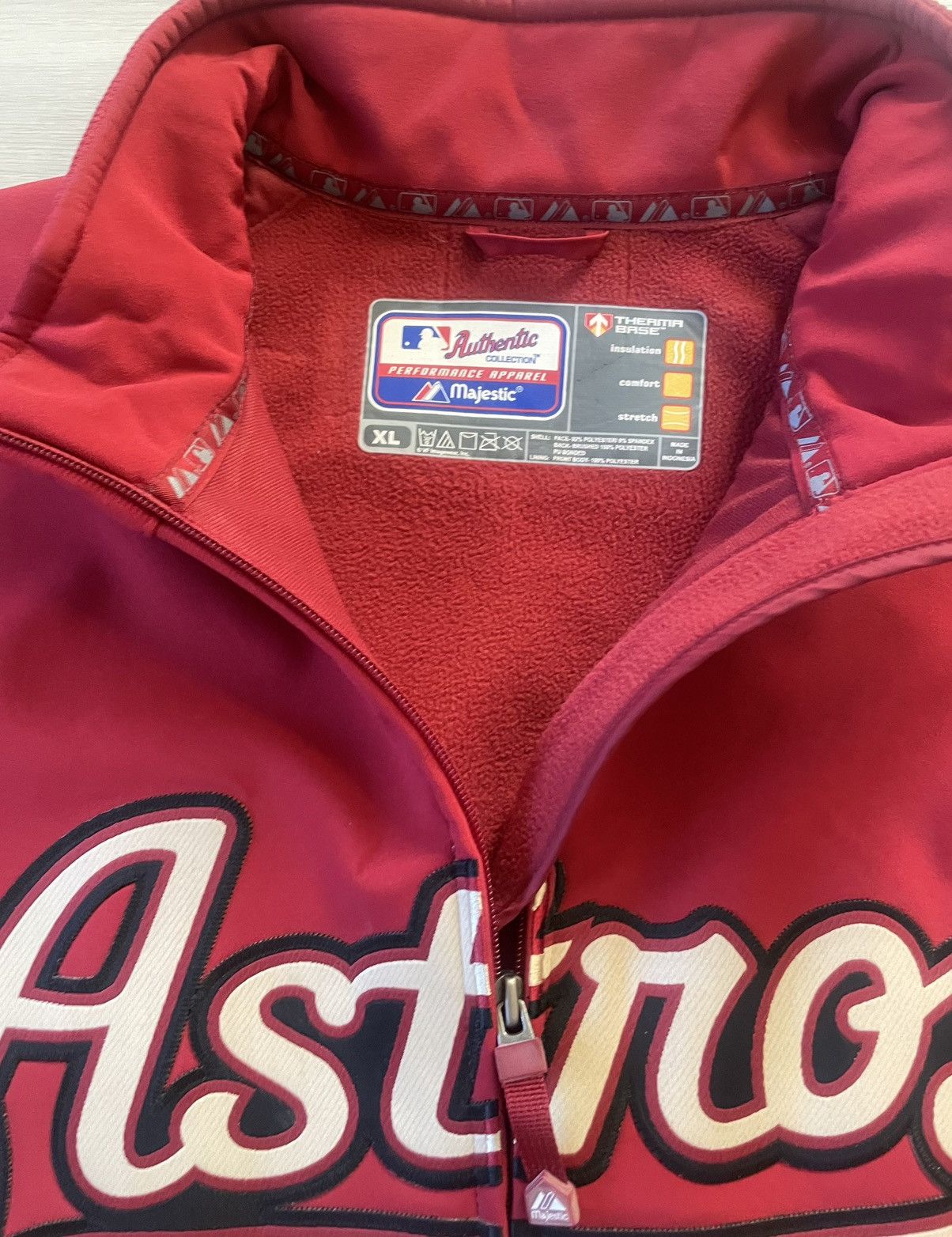 Hypebeast × Majestic × Vintage Vintage Houston Astros Therma Base Jacket Mens XL Size US XL / EU 56 / 4 - 3 Thumbnail