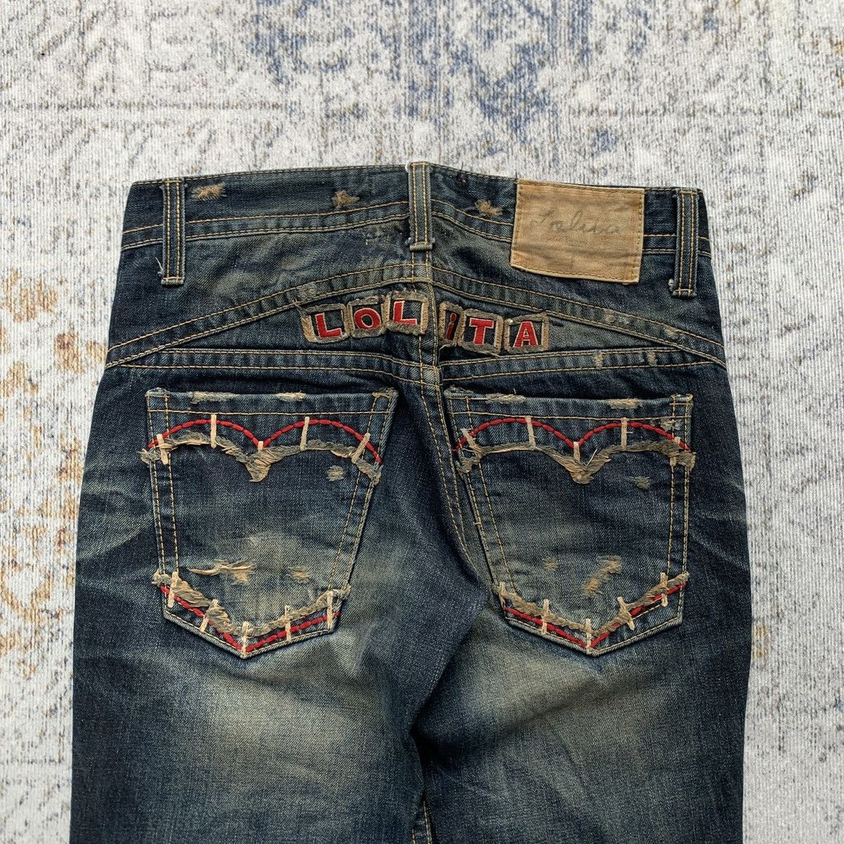 Japanese Brand Rare 2000s Lolita Mudwash Japanese Distressed Jeans Size US 30 / EU 46 - 7 Thumbnail