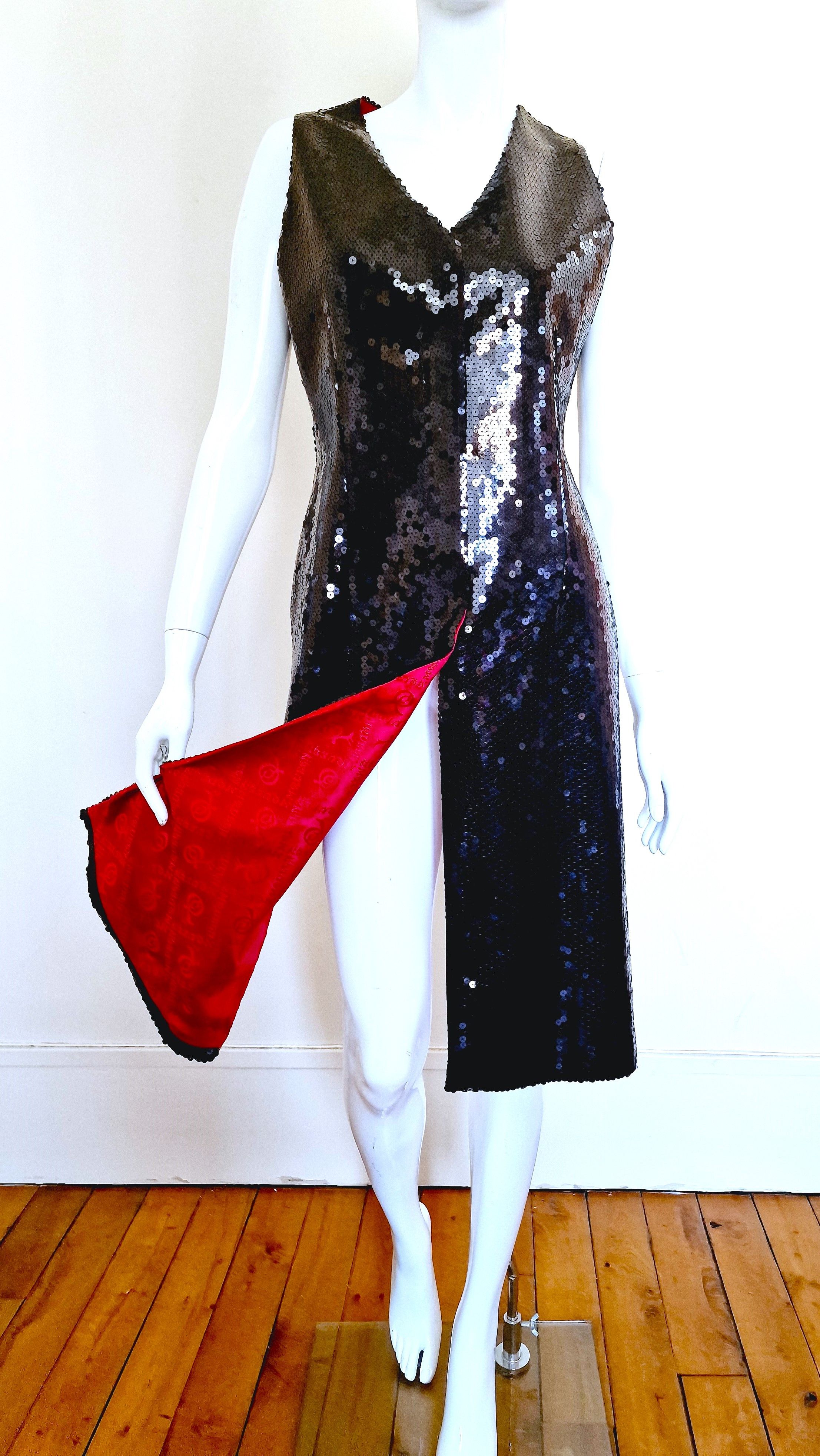 Alexander McQueen Alexander McQueen Joan Of Arc1998 Sequin Glitter Coat Dress Size M / US 6-8 / IT 42-44 - 4 Thumbnail