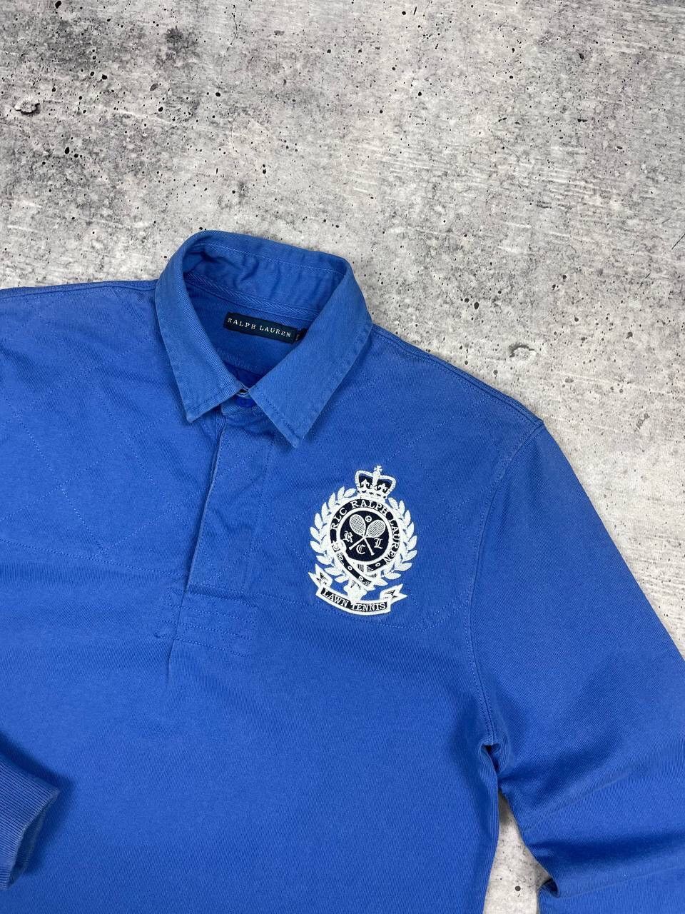 Polo Ralph Lauren × Vintage Vintage Ralph Lauren Blue Big Logo Y2K Longsleeve Sweatshirt Size US S / EU 44-46 / 1 - 8 Thumbnail