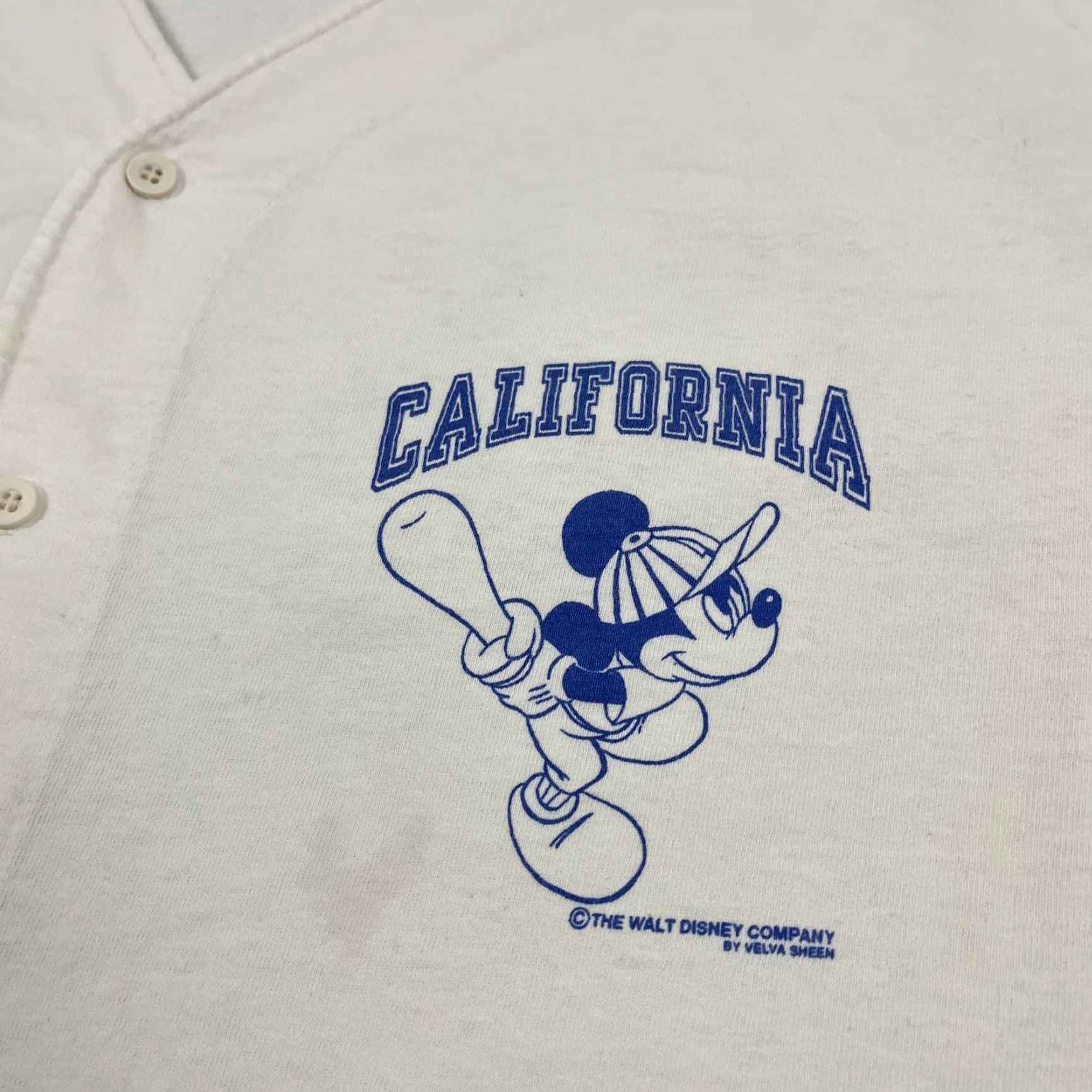 Velva Sheen VINTAGE Velva Sheen Disney Baseball Jersey Shirt Mens XL White Mickey Minnie 90s Graphic Logo T-Shirt Mens XL Size US XL / EU 56 / 4 - 3 Thumbnail