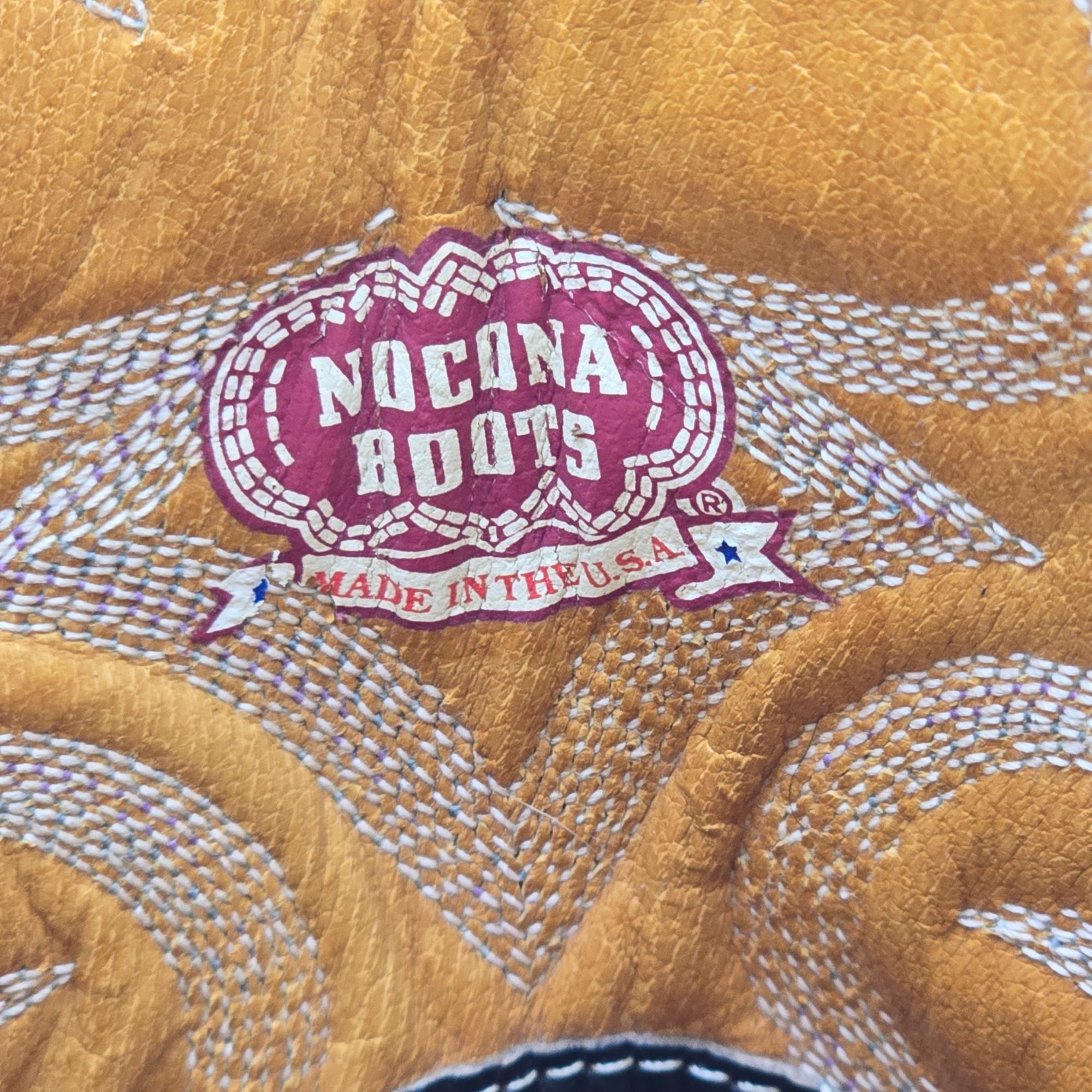 Nocona Boots Vintage Nocona Mens Size 12D Lizard Teju Exotic Leather Cowb Size US 12 / EU 45 - 13 Thumbnail