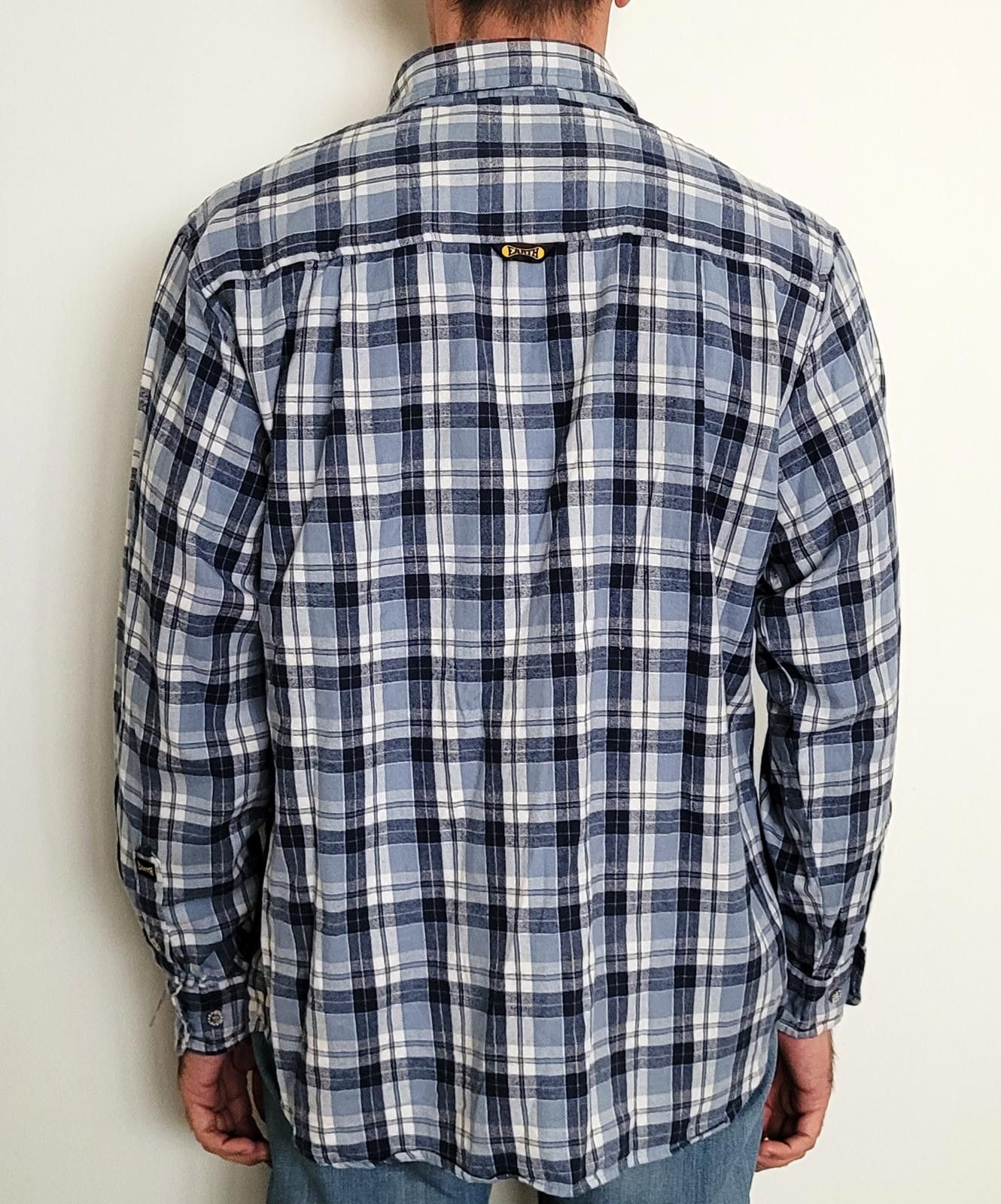Other Planet Earth Men’s Large Blue Plaid Flannel Shirt Size US L / EU 52-54 / 3 - 2 Thumbnail