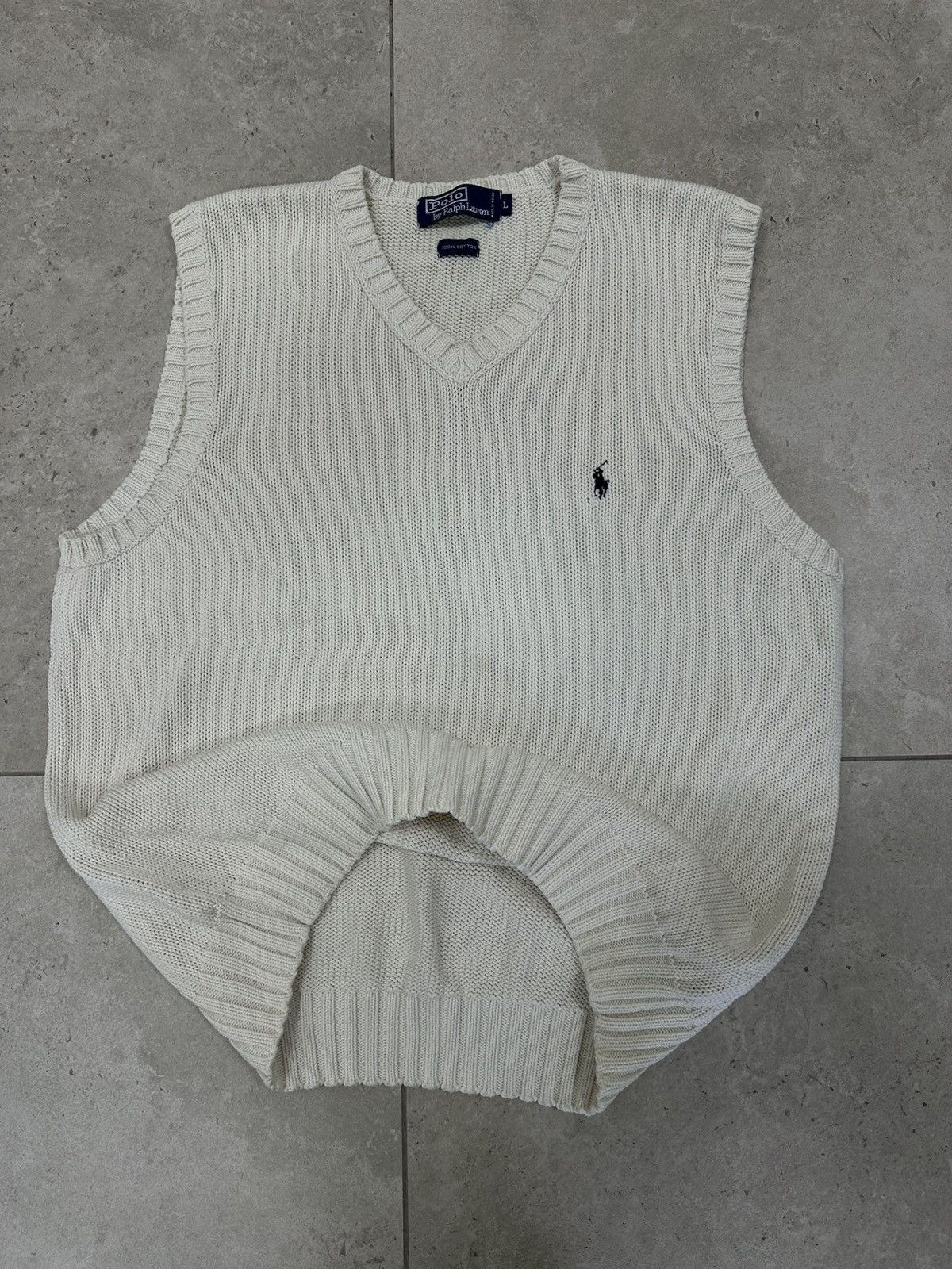 Polo Ralph Lauren × Vintage Vintage polo Ralph Lauren cotton vest Size US L / EU 52-54 / 3 - 4 Thumbnail