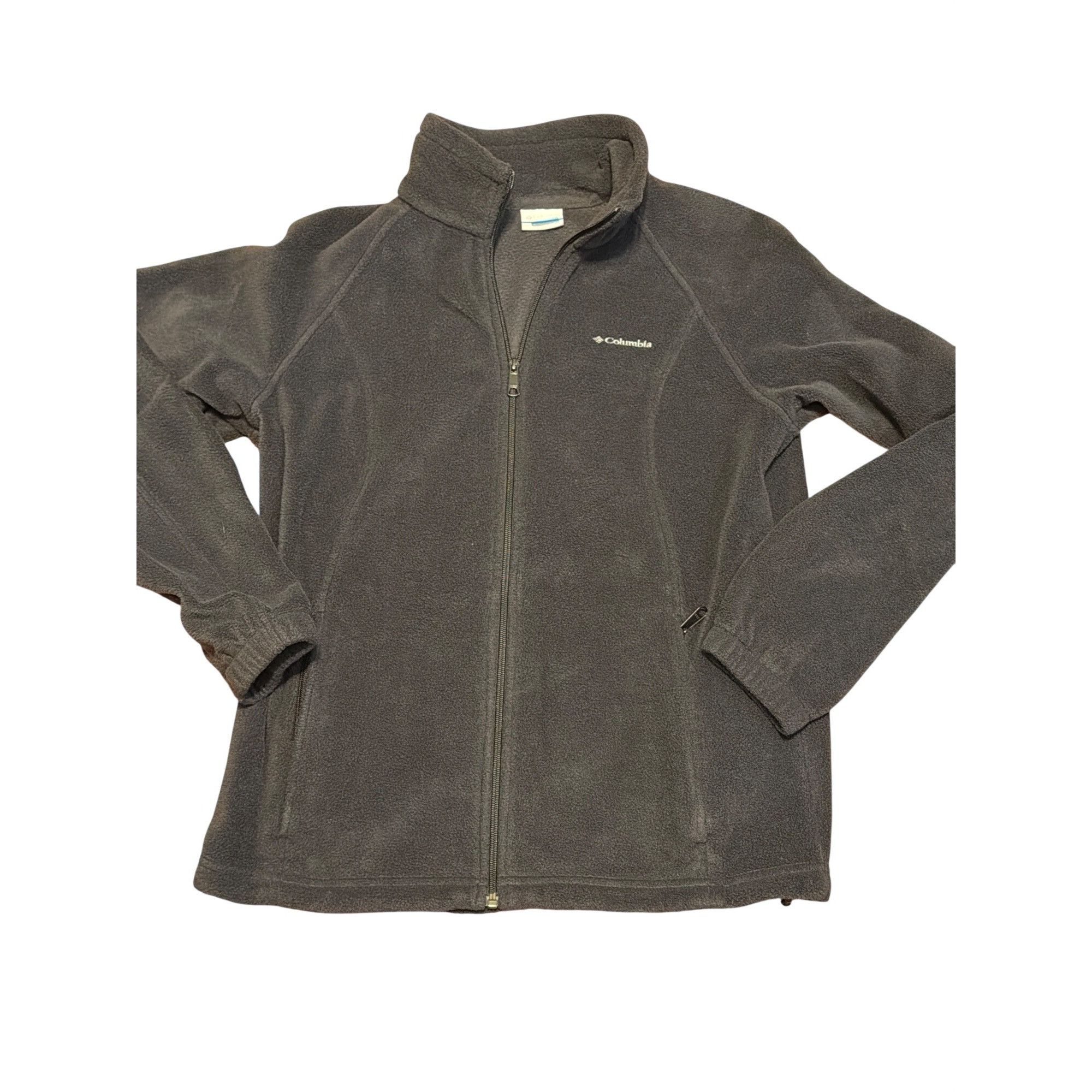 Columbia Columbia Black Full Zip Fleece Jacket Embroidered Pink Cance Size L / US 10 / IT 46 - 1 Thumbnail