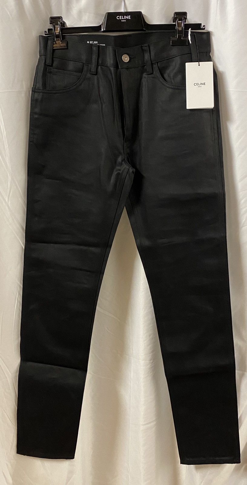 image of Celine x Hedi Slimane Straight Jeans In Black Denim, Men's (Size 34)