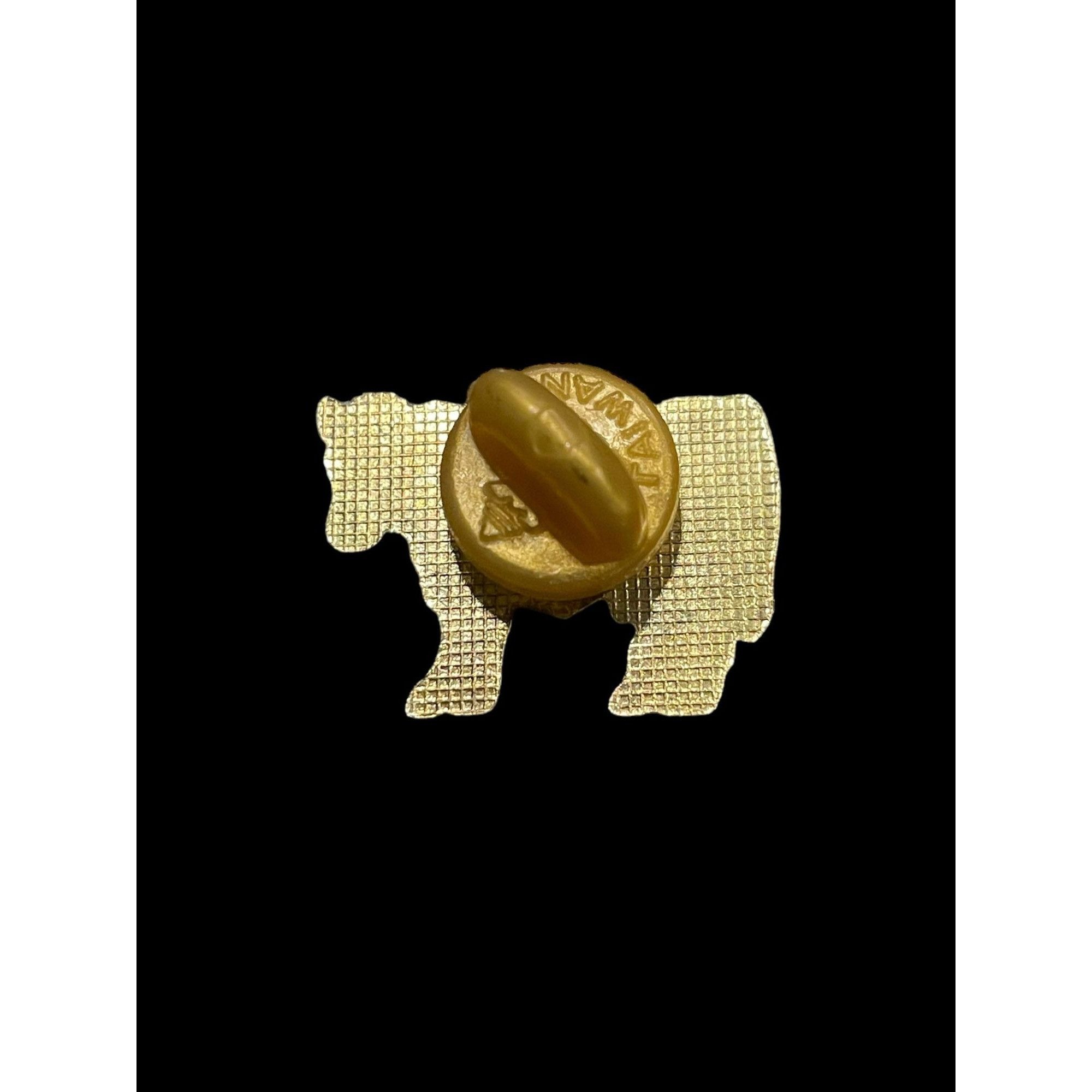 Jewelry × Vintage Classic Gold Tone Cow Enamel Brooch Pin Size ONE SIZE - 2 Thumbnail