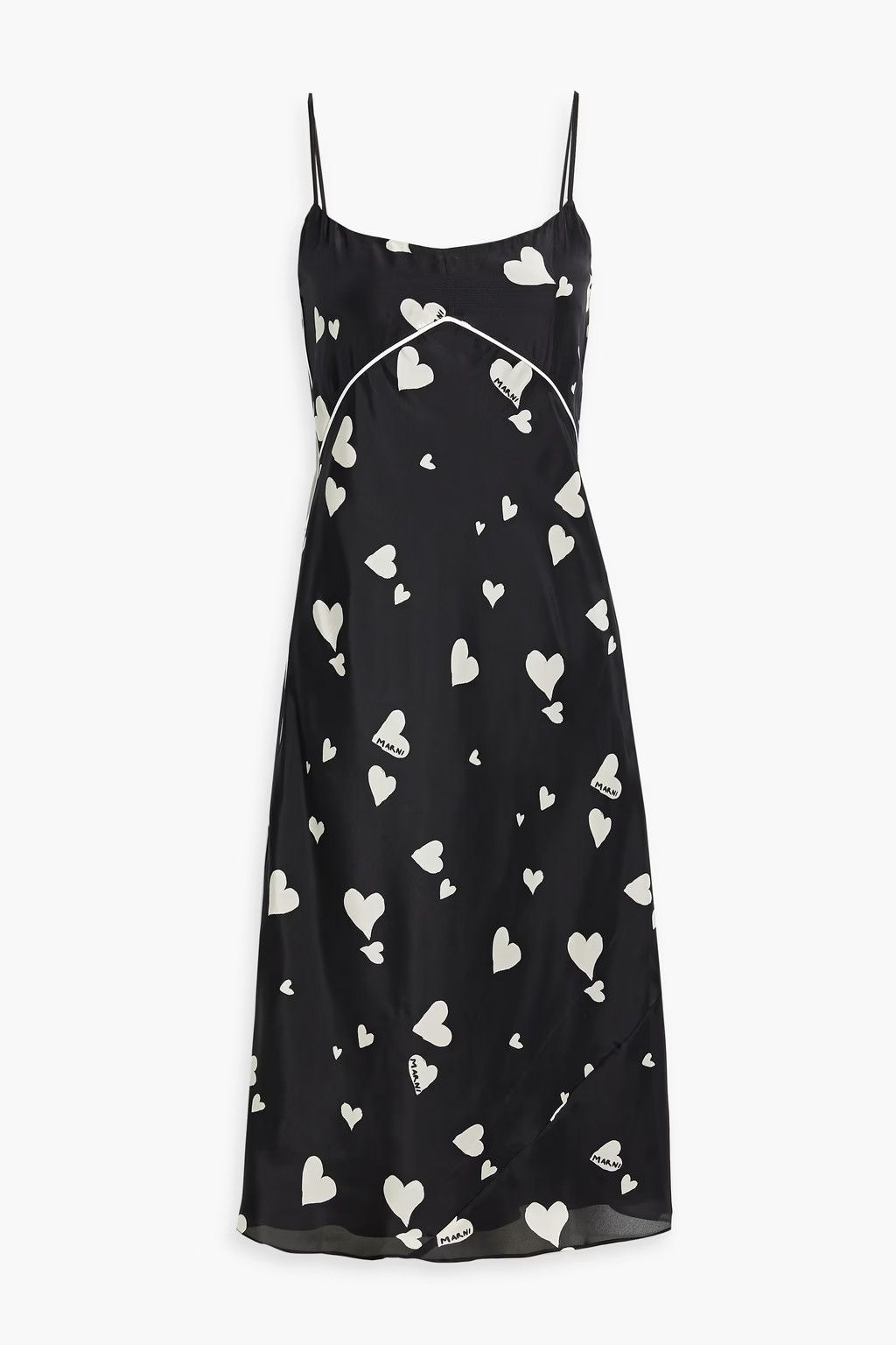 Marni o1w1db10824 Midi Dress in Black Size XL / US 12-14 / IT 48-50 - 1 Thumbnail