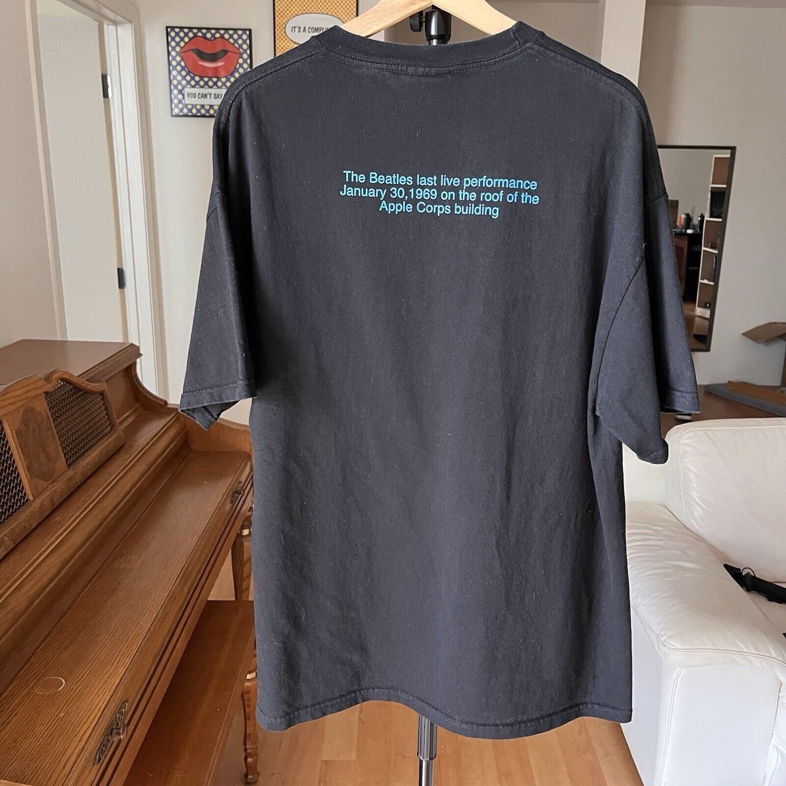 Band Tees VINTAGE THE BEATLES TENNESSEE RIVER LAST CONCERT TEE XL 90S Size US XL / EU 56 / 4 - 5 Thumbnail