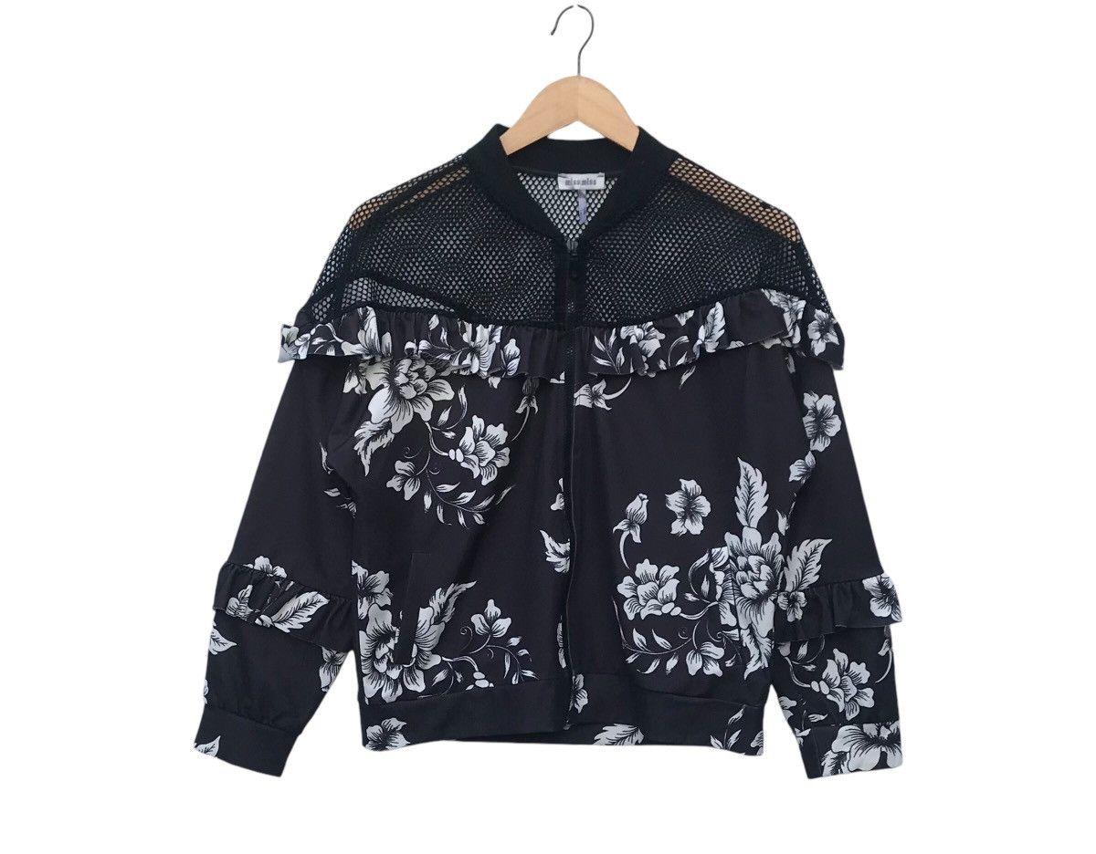 Vintage Miss Miss Italy Mesh Floral Womens Jacket Size M / US 6-8 / IT 42-44 - 1 Thumbnail