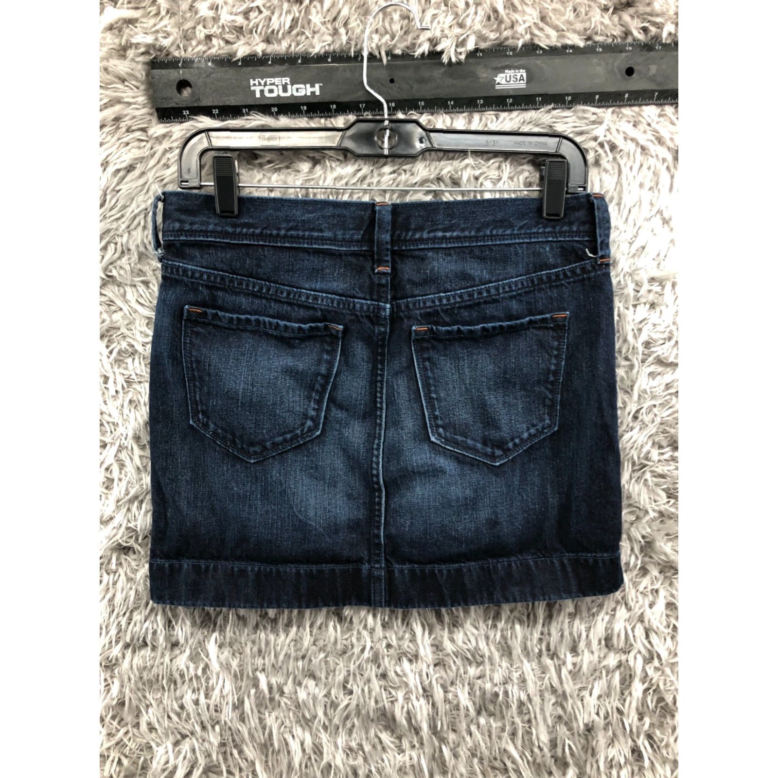 Old Navy Old Navy Skirt Pencil Womens Size 2 Blue Denim Midi Regular Blue Cotton-Polyester-Spandex Logo Vintage No Accessories N/A Waitsmith Size 26" / US 2 / IT 38 - 6 Thumbnail
