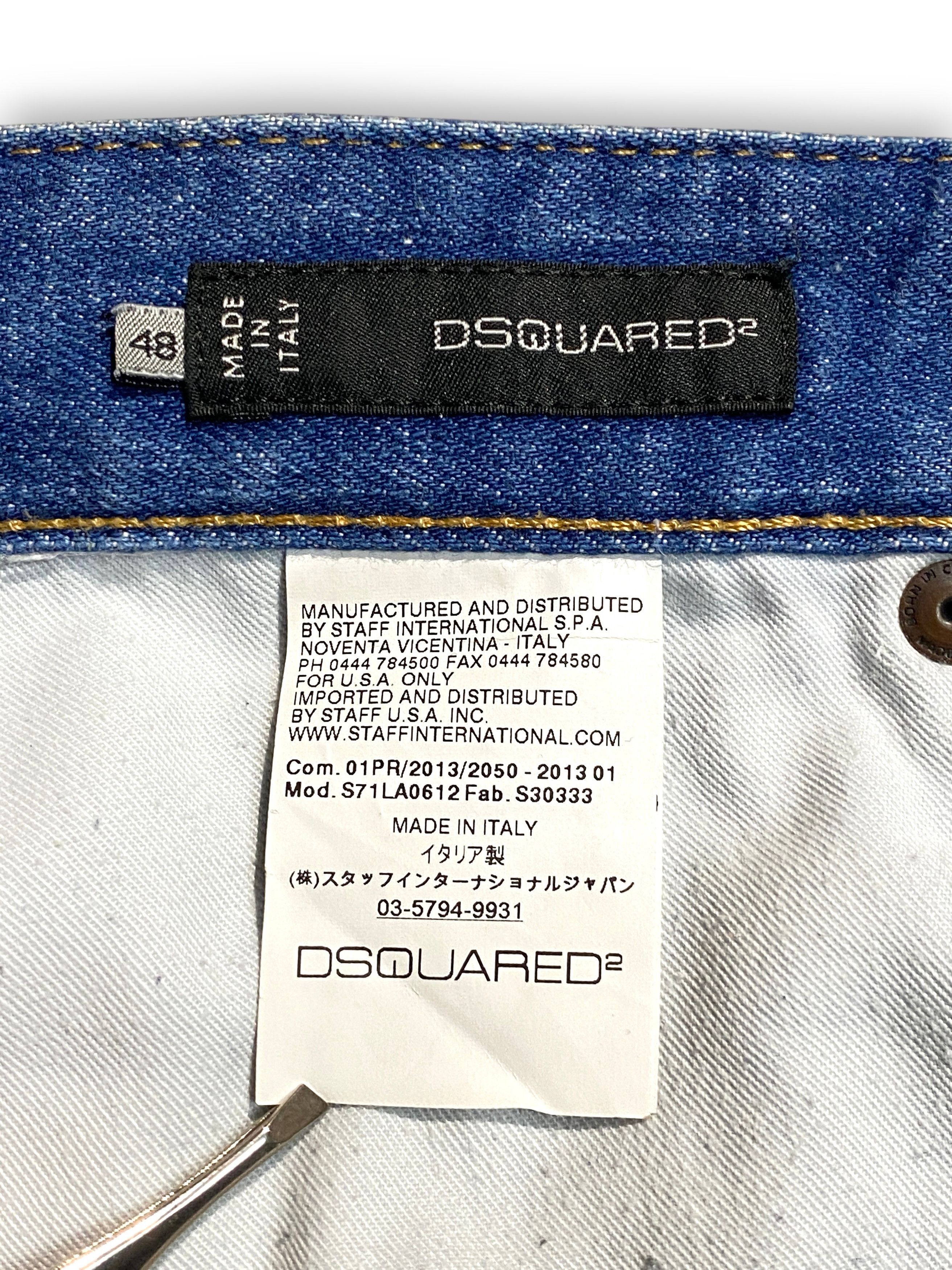 Dsquared2 Dsquared 2 Marine Distressed Washed Denim Shorts Vintage Y2K Size US 32 / EU 48 - 10 Thumbnail