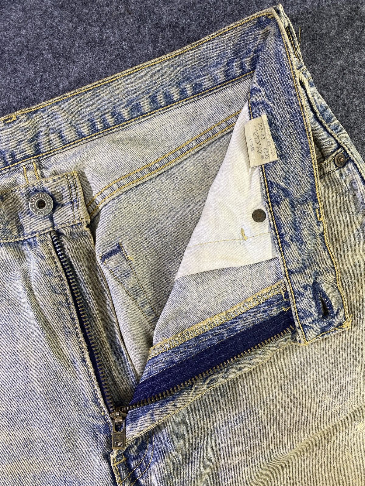 Jean × Levi's × Vintage Vintage Levis 502 Distresses Blue Wash Jeans - J938 Size US 34 / EU 50 - 5 Thumbnail