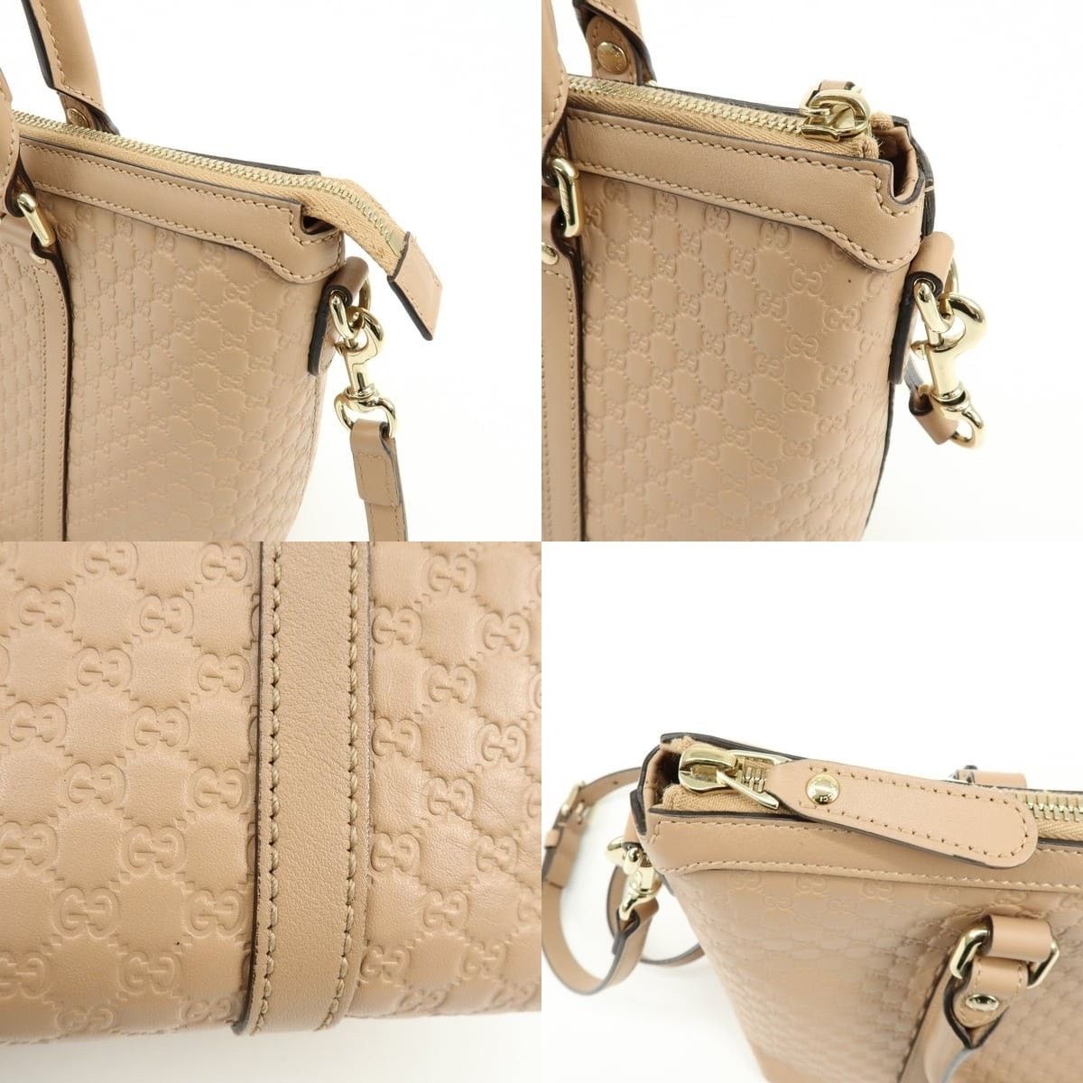 Gucci Gucci Microguccissima Leather Shoulder Bag Beige Size ONE SIZE - 6 Thumbnail