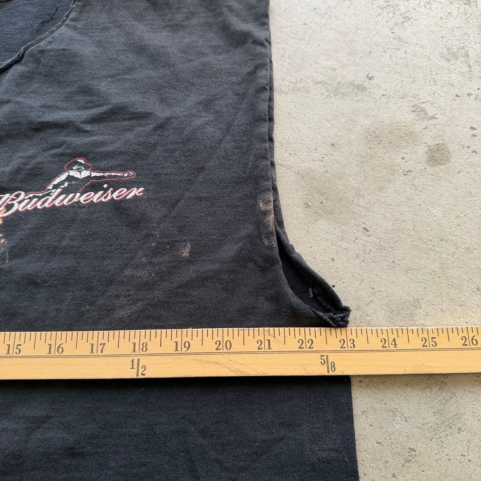 Budweiser Vintage Budweiser Cowboy Bull Riding Graphic thrashed Tee Size US XL / EU 56 / 4 - 8 Thumbnail