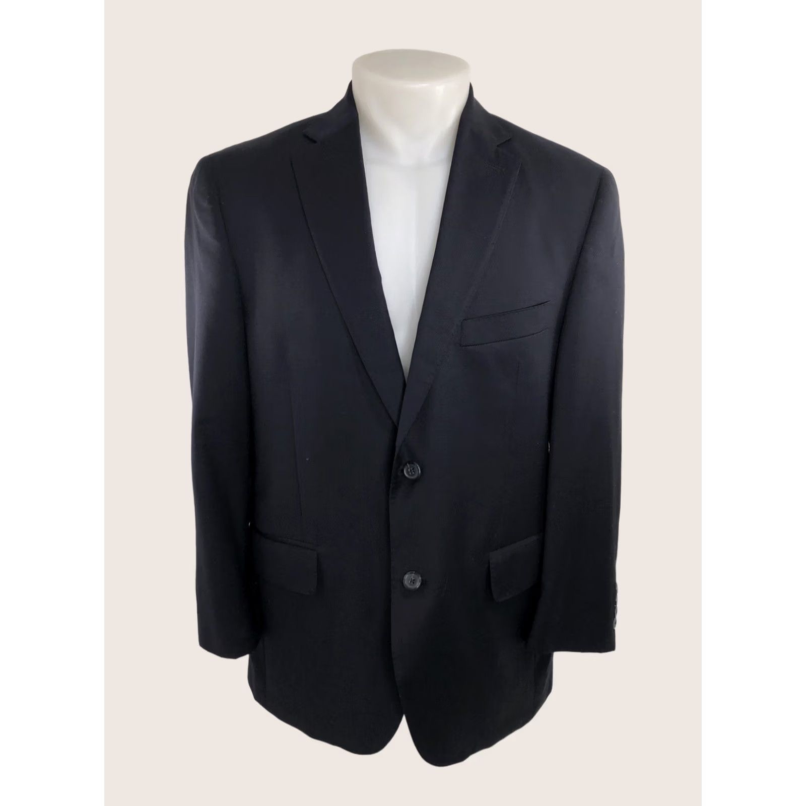 Peter Millar PETER MILLAR Blazer Mens 40S Wool Dark Blue 100% Wool Jacket Blazer B16 EXCELLENT Size 40R - 1 Thumbnail