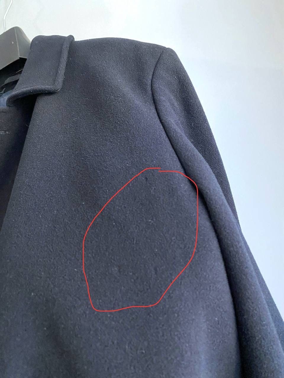 Yves Saint Laurent Yves Saint Laurent Wool/Cashmere Dark Blue Men's Coat, 52/L Size US L / EU 52-54 / 3 - 13 Thumbnail