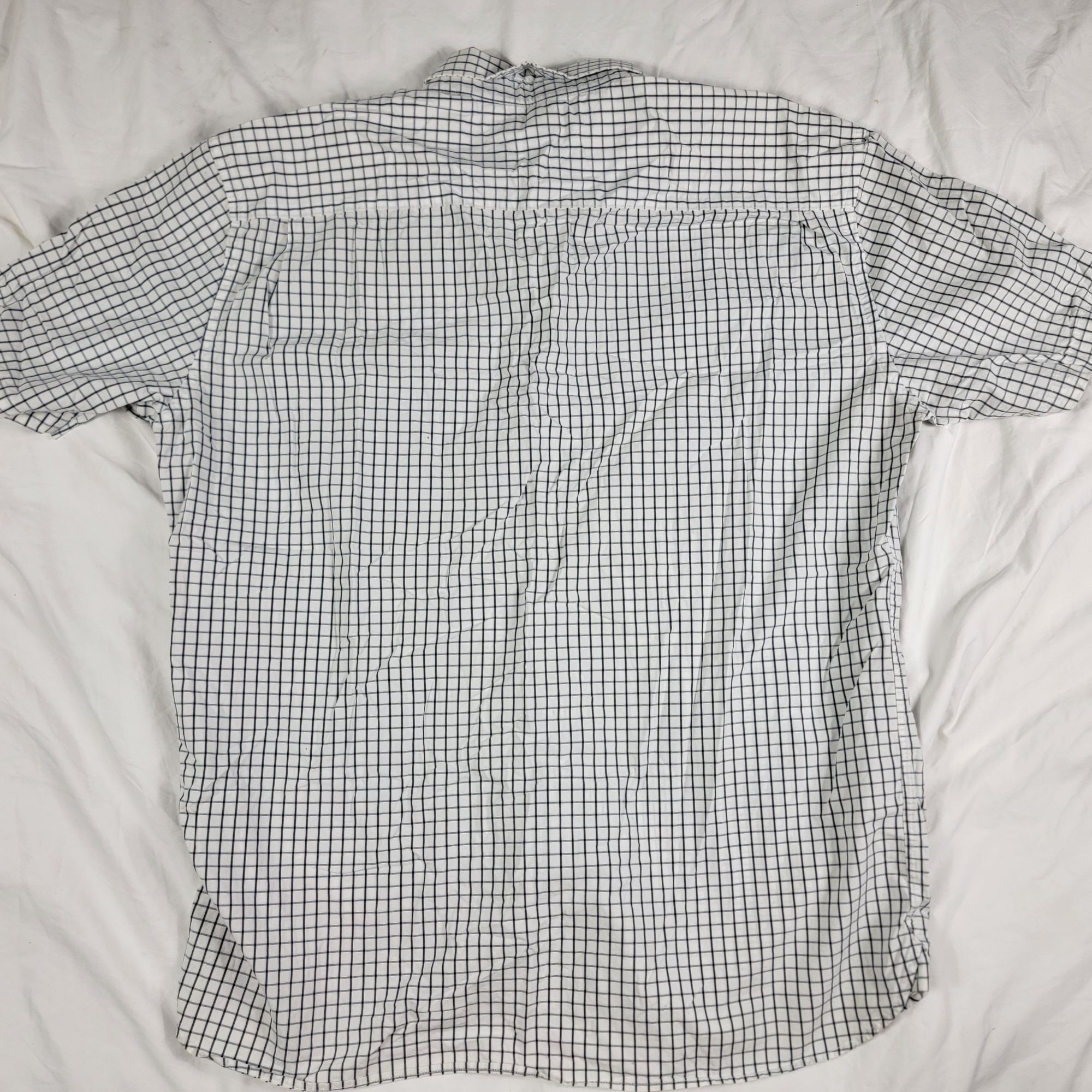 Tommy Hilfiger Tommy Hilfiger Mens XL White Checkered Short Sleeve Shirt Ca Size US XL / EU 56 / 4 - 2 Thumbnail