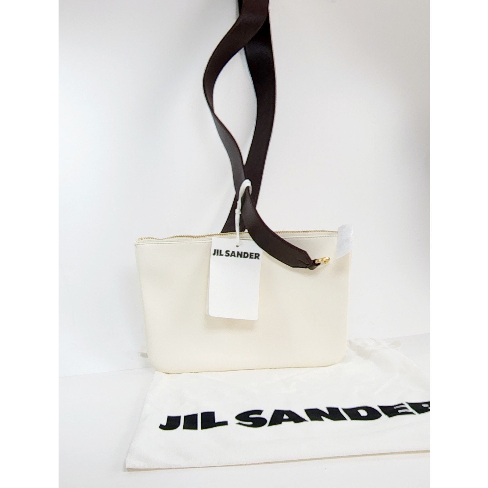 Jil Sander JIL SANDER Leather Crossbody BagLogo Detachable Strap Zipped Size ONE SIZE - 1 Thumbnail
