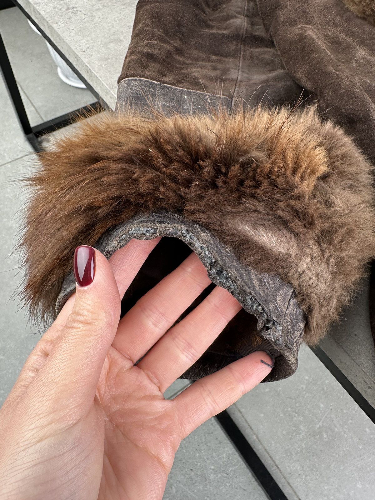 Japanese Brand Vintage Sheepskin With Real Fur Size L / US 10 / IT 46 - 5 Thumbnail