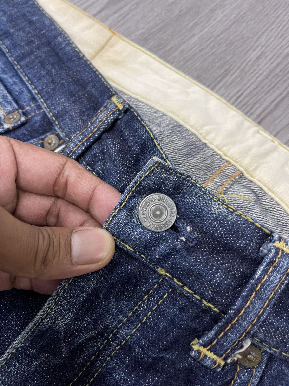 Eternal × Japanese Brand Eternal Japan Back Buckle Slubby Denim Size US 33 - 5 Thumbnail