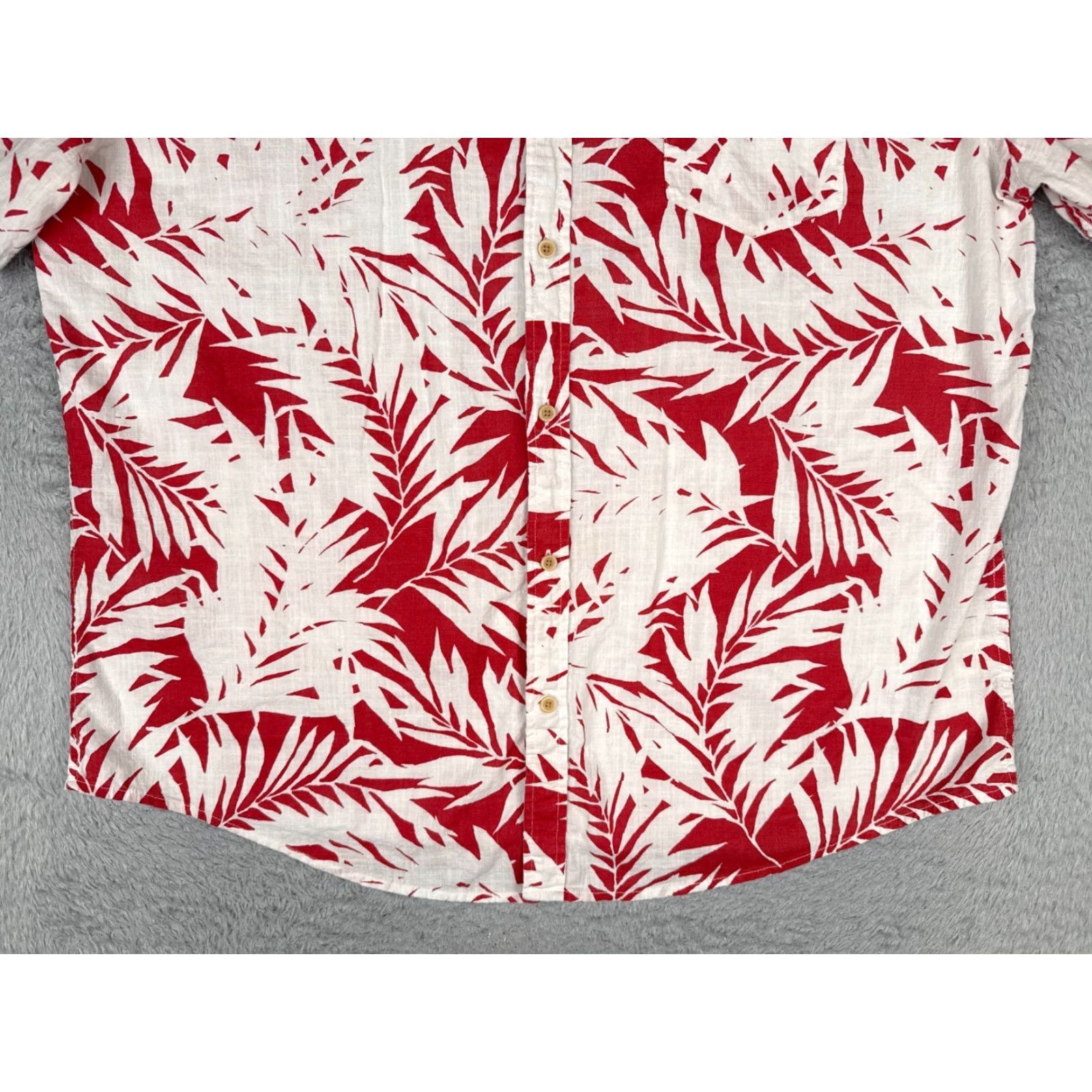Vintage St. John's Bay Shirt Men 2XL XXL Red White Floral Hawaiian 100% Cotton Pockets Button-Up Shirt Size US XXL / EU 58 / 5 - 5 Thumbnail