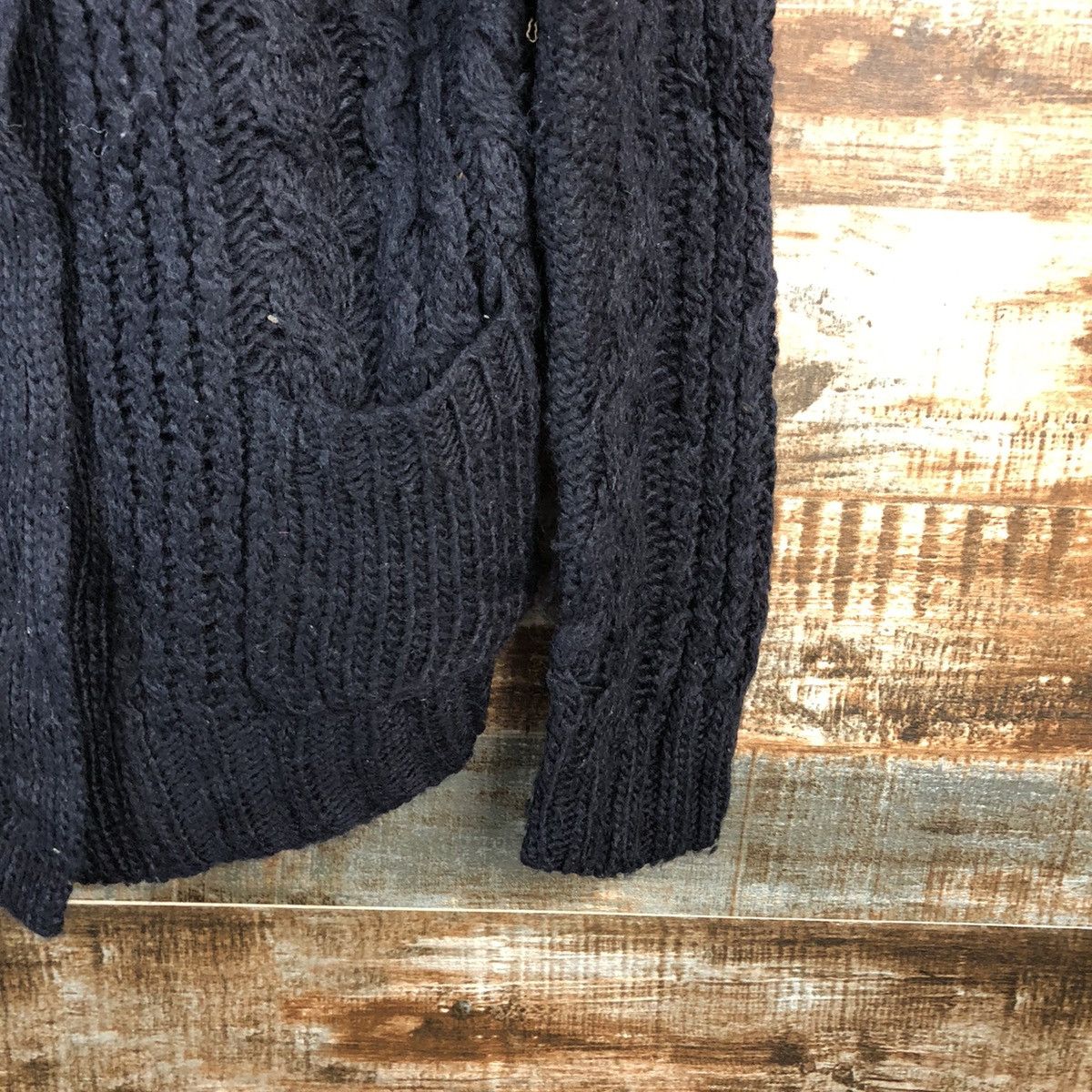 Japanese Brand Earth & Music Econogly Dark Blue Cardigan Knitwear #A2469 Size M / US 6-8 / IT 42-44 - 8 Thumbnail