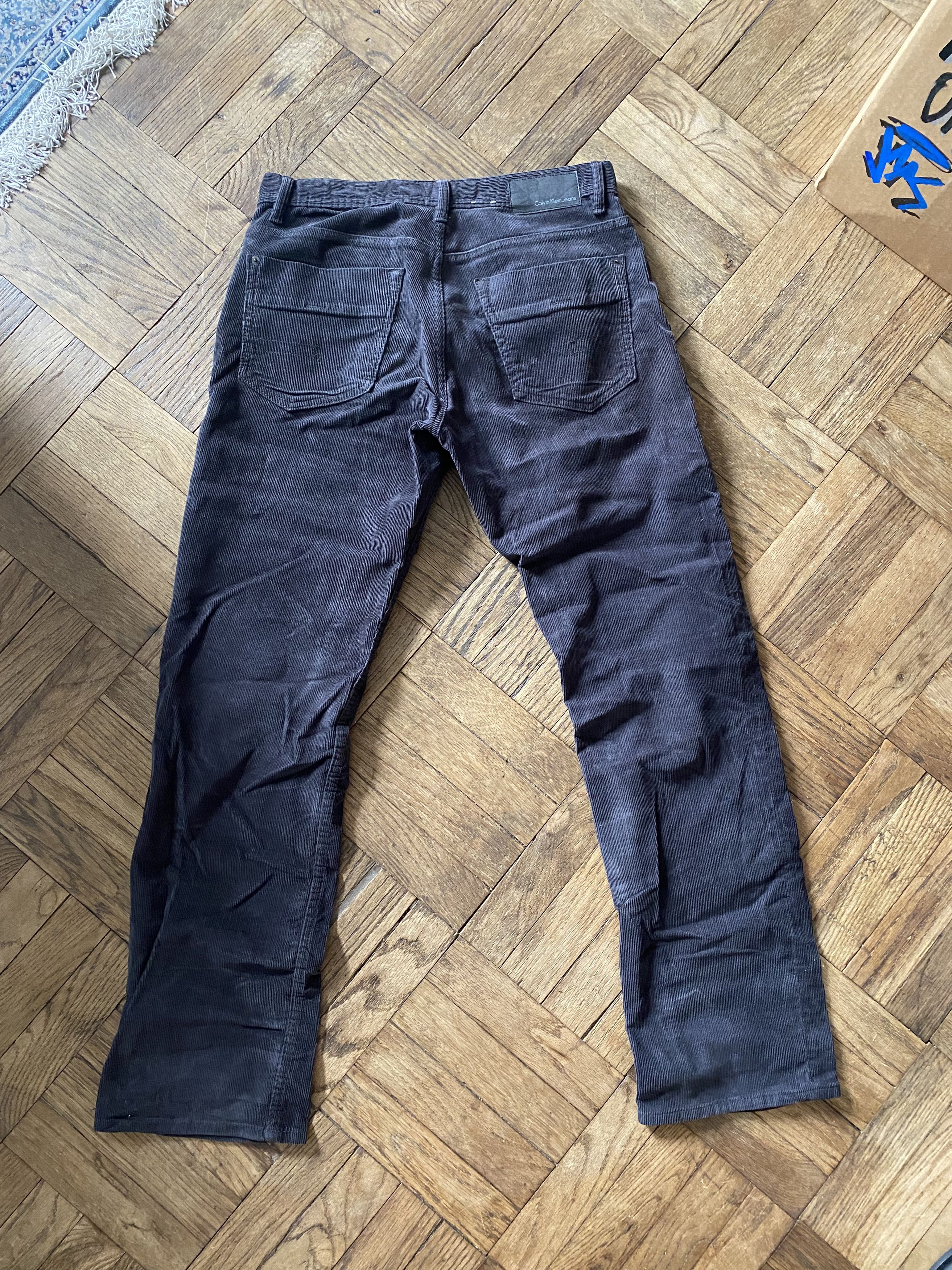 Calvin Klein Corduroy CK Pants Gray Size US 32 / EU 48 - 3 Thumbnail