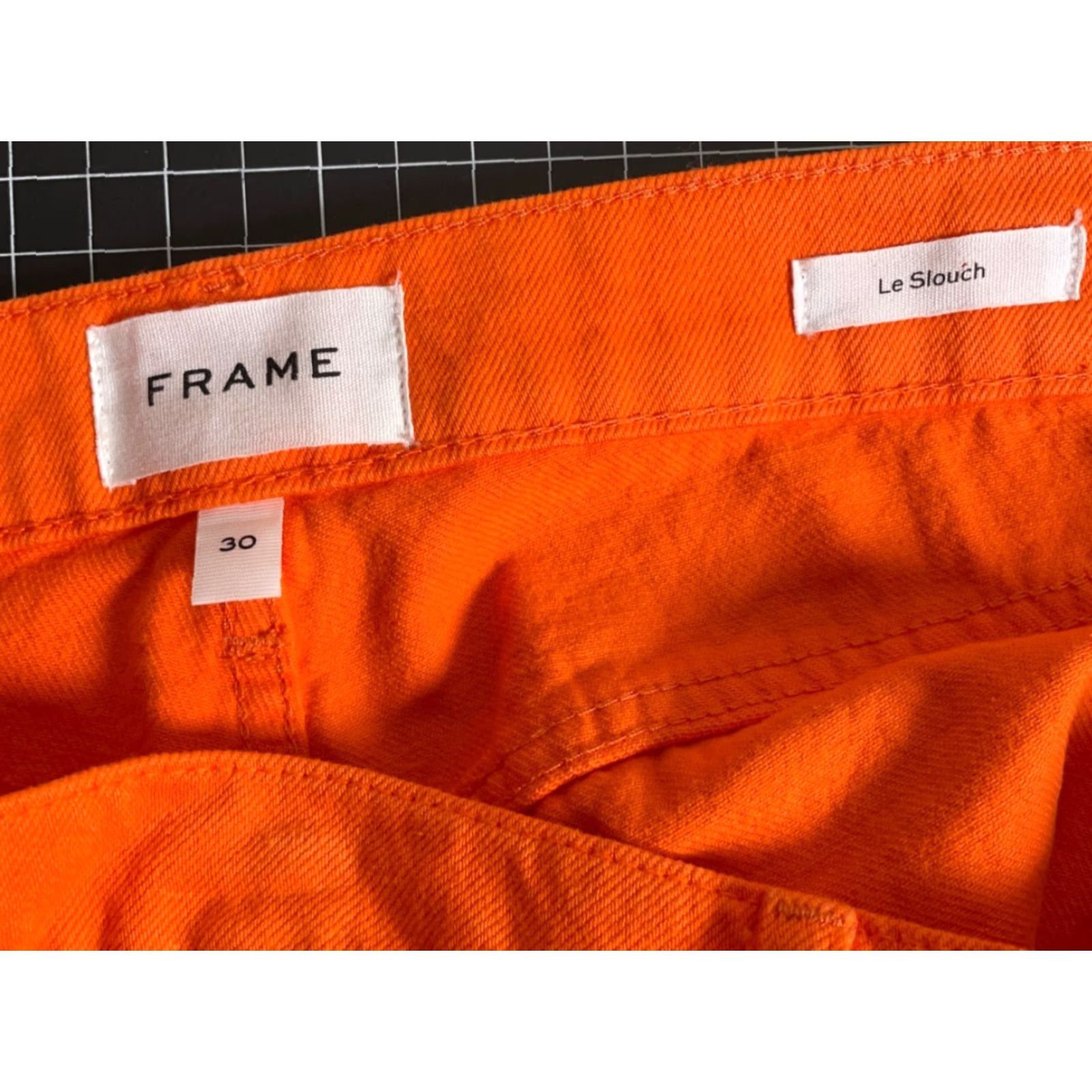 Frame VINTAGE FRAME Women's Jeans Boyfriend High Rise 36 x 29 Orange Crush Cotton Denim Fall Winter Women's Size 25" / US 0 / IT 36 - 3 Thumbnail