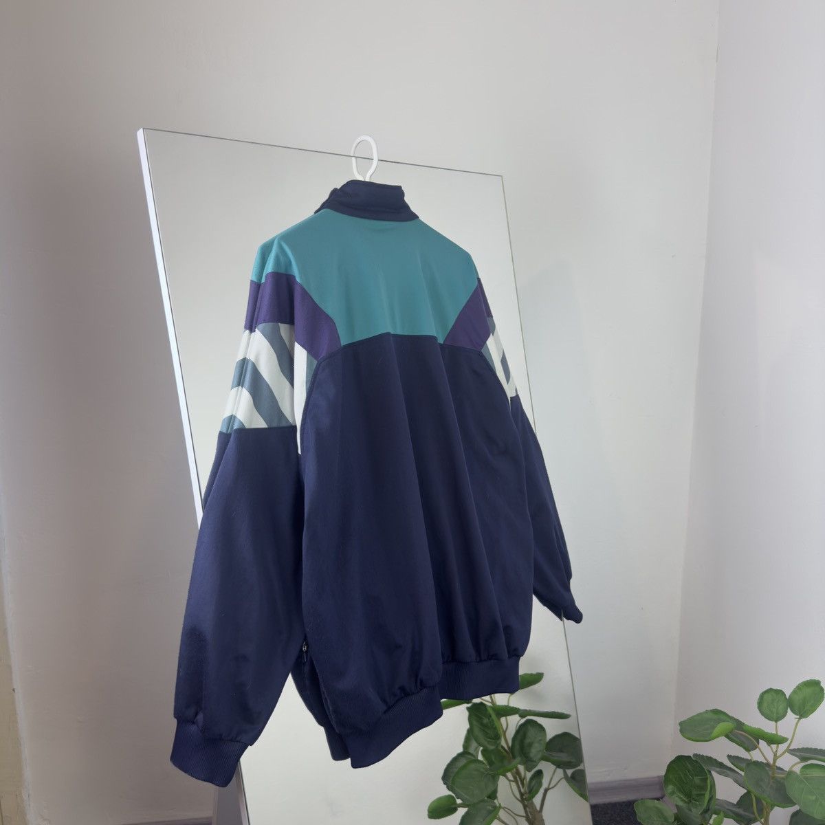 Adidas 90s Adidas Vintage Full Striped Rare Zip Vtg Boxy Fit Size US XL / EU 56 / 4 - 8 Thumbnail