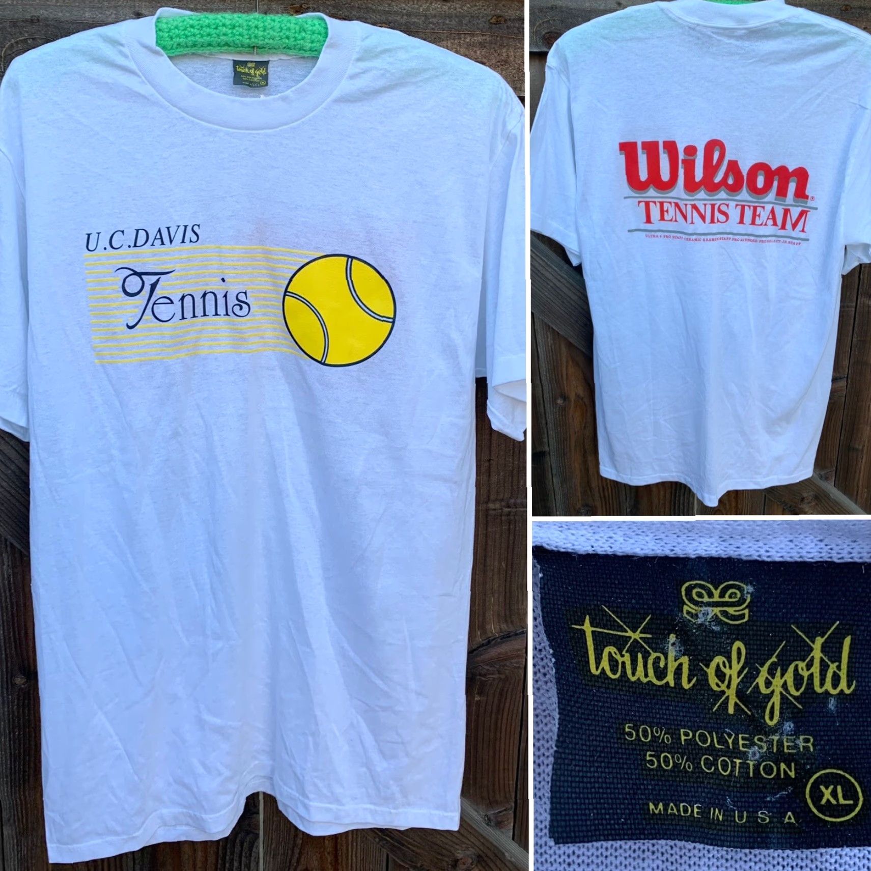 Wilson vintage UC Davis Tennis t-shirt Wilson Tennis Team made in USA size XL Size US XL / EU 56 / 4 - 6 Thumbnail