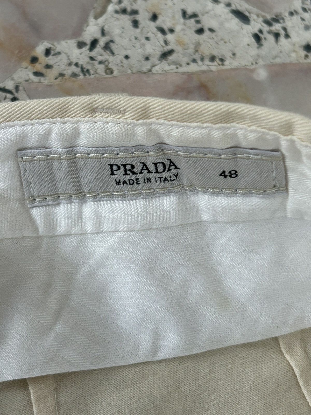 Prada NOS Prada Vintage Slacks White Size US 31 - 6 Thumbnail