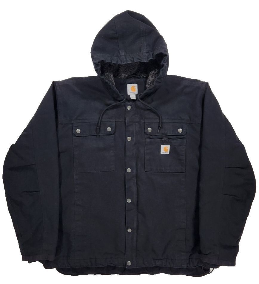 Carhartt Carhartt 103826 Sherpa Lined Duck Hooded Utility Jacket Sz Size US XXL / EU 58 / 5 - 1 Thumbnail