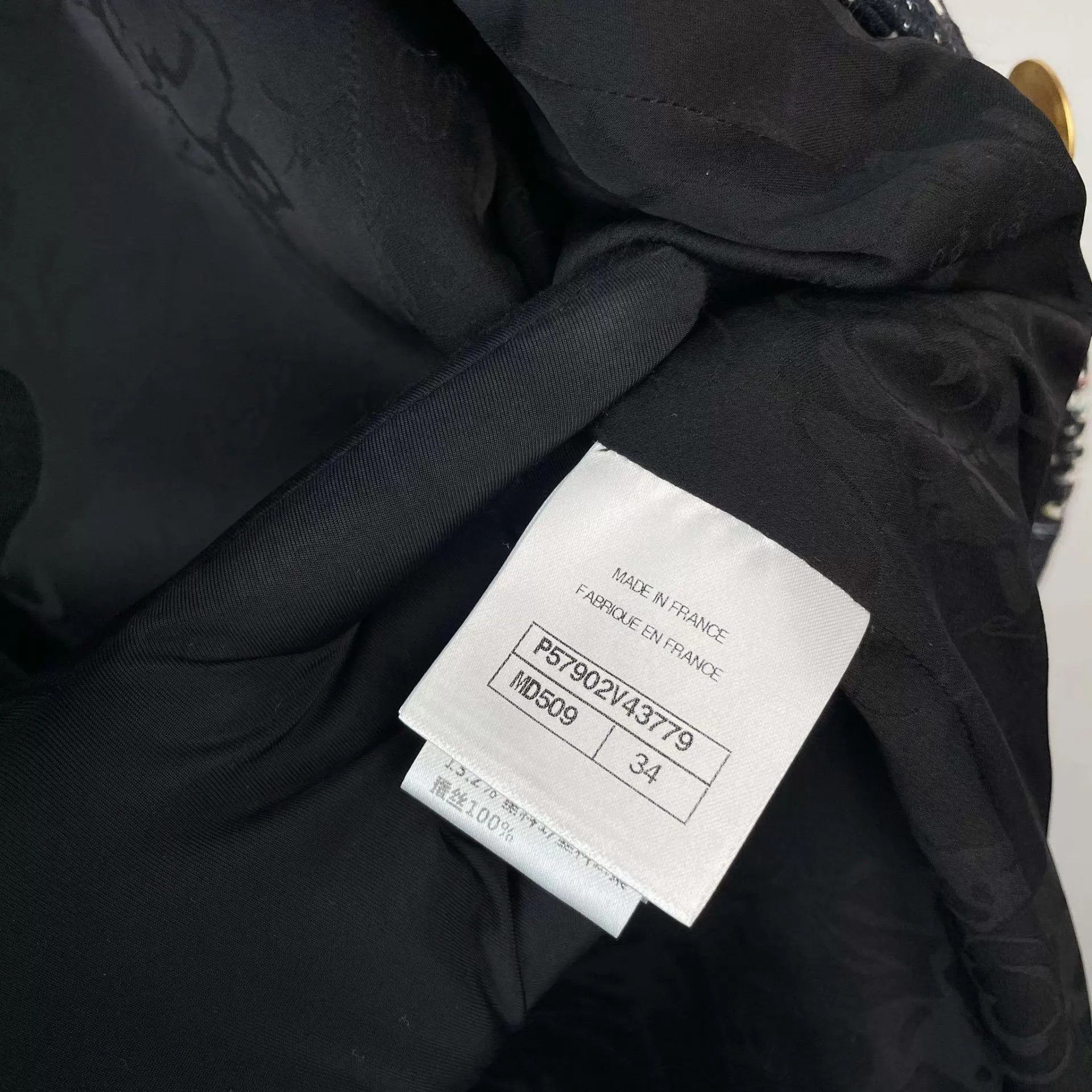 Chanel Chanel 95 New tweed jacket 34 black/white Size XS / US 0-2 / IT 36-38 - 6 Thumbnail