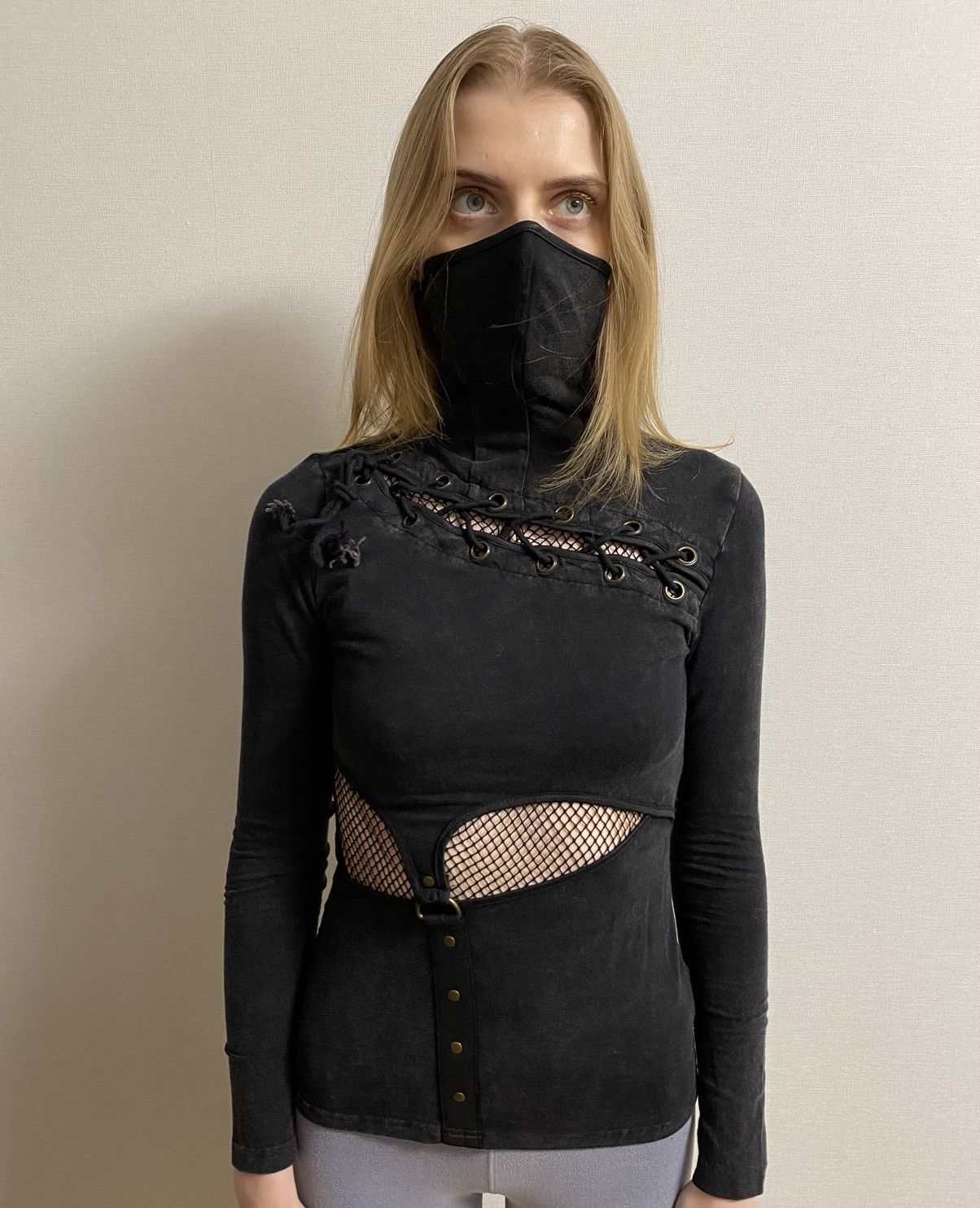 Japanese Brand Women’s Avant Garde Punk Rave Top Size XS-S Size XS / US 0-2 / IT 36-38 - 1 Thumbnail