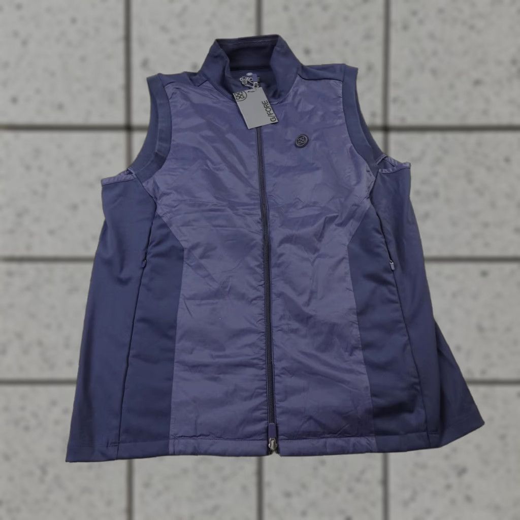 G/FORE G/FORE Vest Mens L Blue Interlock Softshell Full Zip Golf Performance Tech Shirt Size US L / EU 52-54 / 3 - 1 Thumbnail