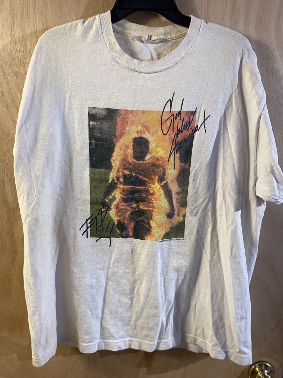 Fuck The Population FTP God Bless America T-Shirt Size US XL / EU 56 / 4 - 1 Thumbnail