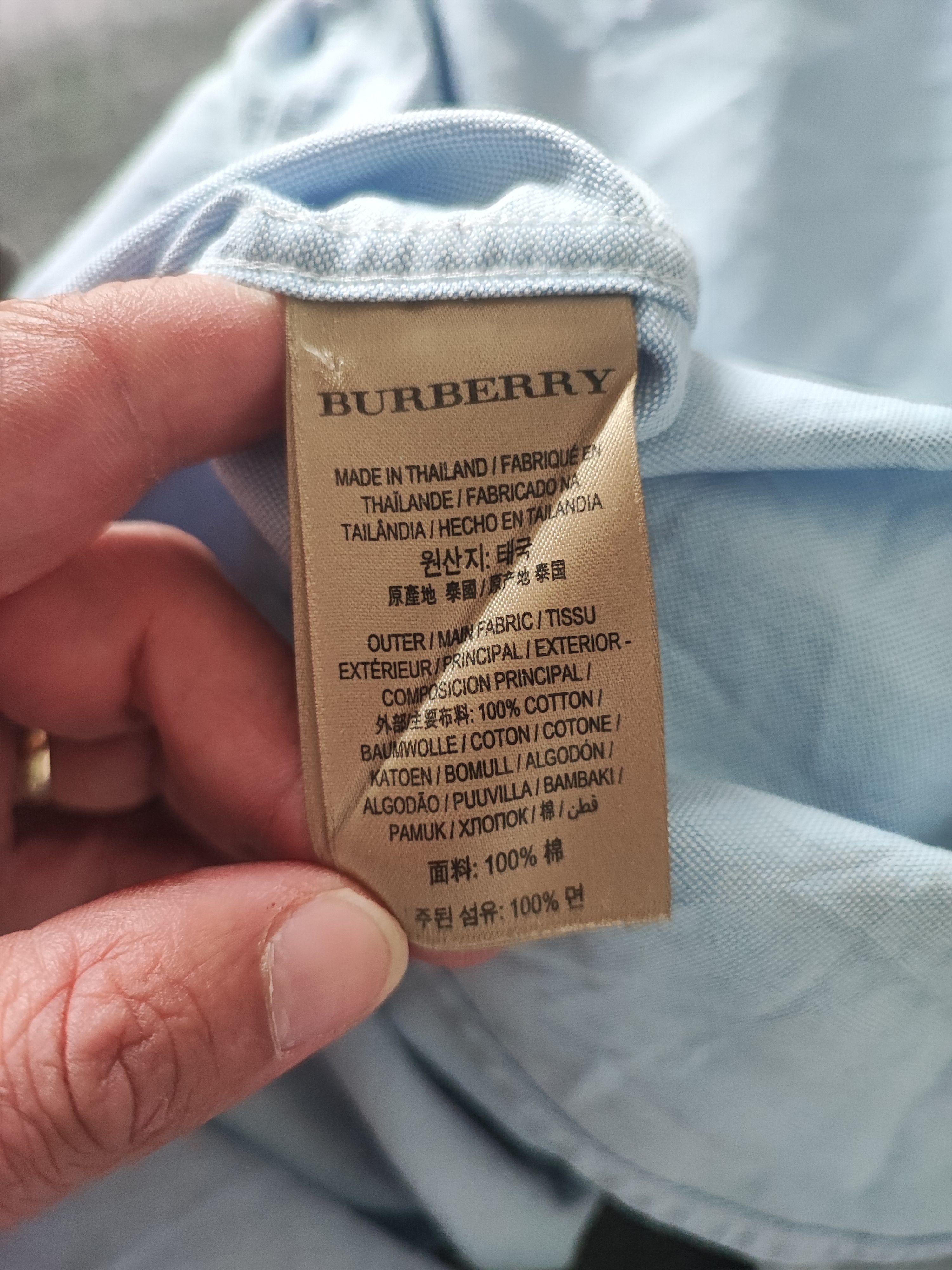 Burberry 🔥 Burberry Shirt Size M Blue🔥 Size US M / EU 48-50 / 2 - 7 Thumbnail