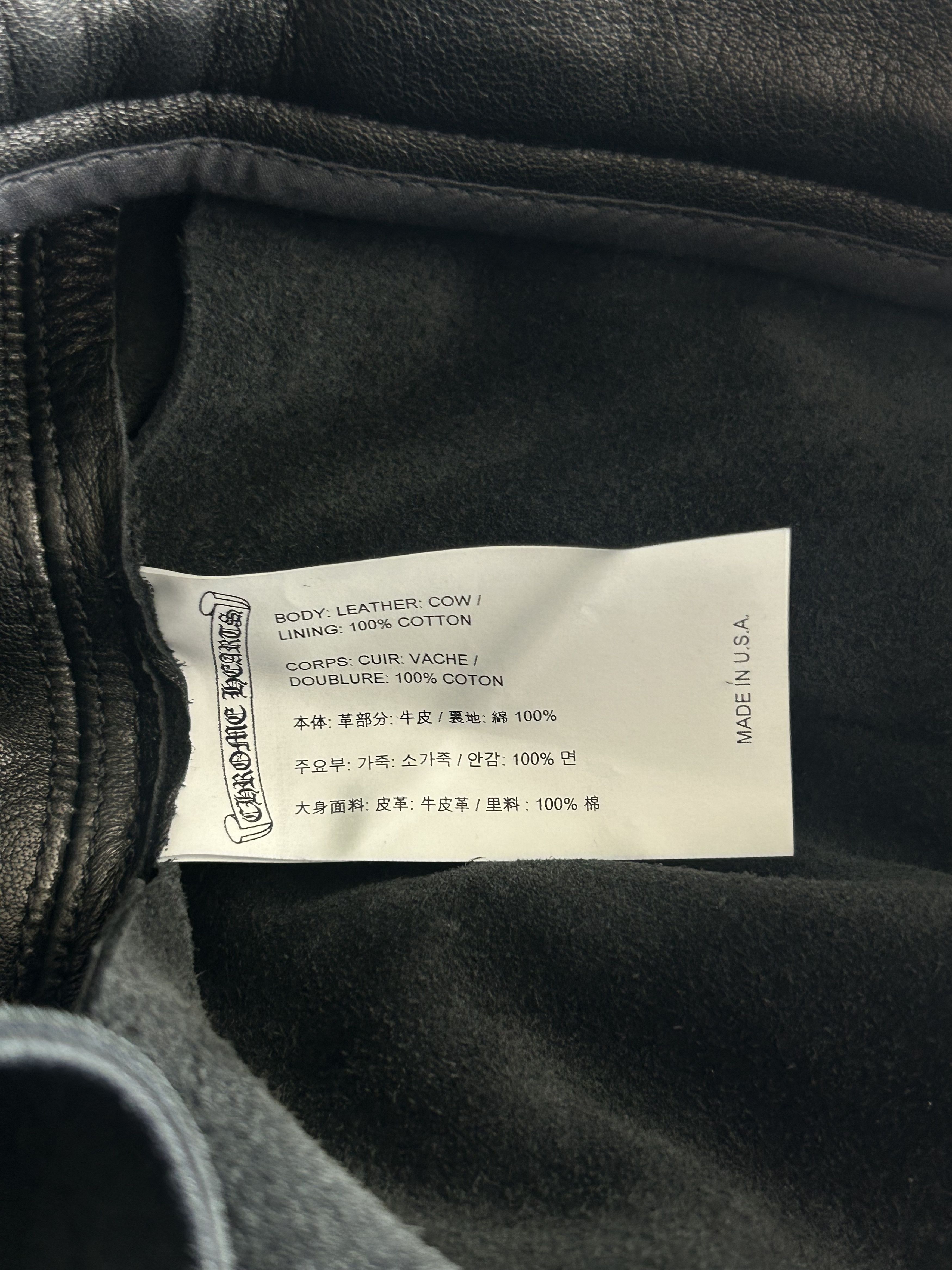 Chrome Hearts Chrome Hearts Black Leather Cargo Pants Size US 30 / EU 46 - 4 Thumbnail
