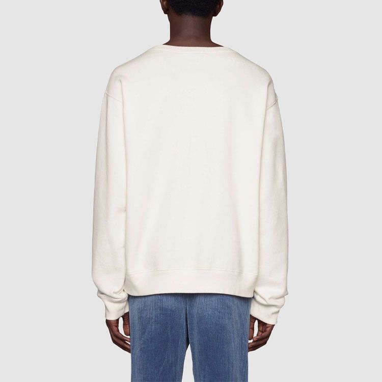 Gucci o1s1wg110225 Original Gucci Print Sweatshirt in Ivory Size US L / EU 52-54 / 3 - 3 Thumbnail