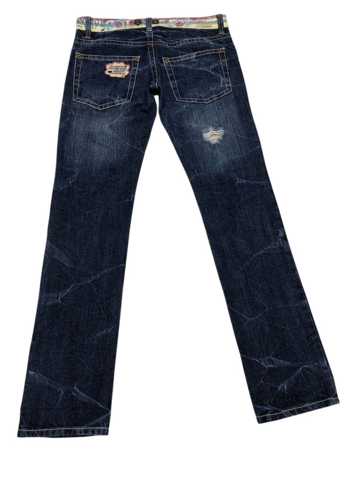 Hysteric Glamour HYPER BEACH DISTRESSED DENIM SKINNY JEANS Size US 31 - 6 Thumbnail