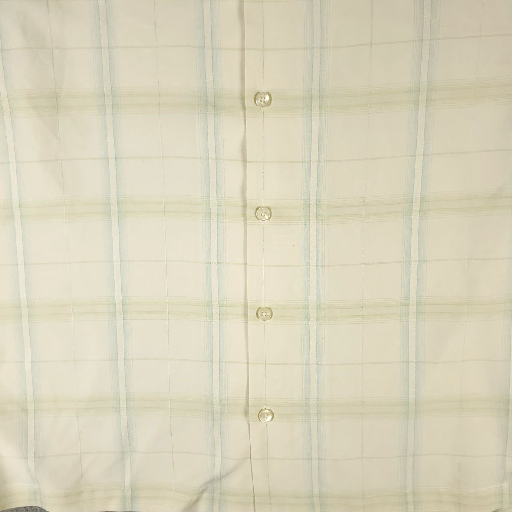 Tommy Bahama Tommy Bahama Shirt Mens XL Ivory Plaid Silk Hawaiian Button Up Short Sleeve Size US XL / EU 56 / 4 - 3 Thumbnail